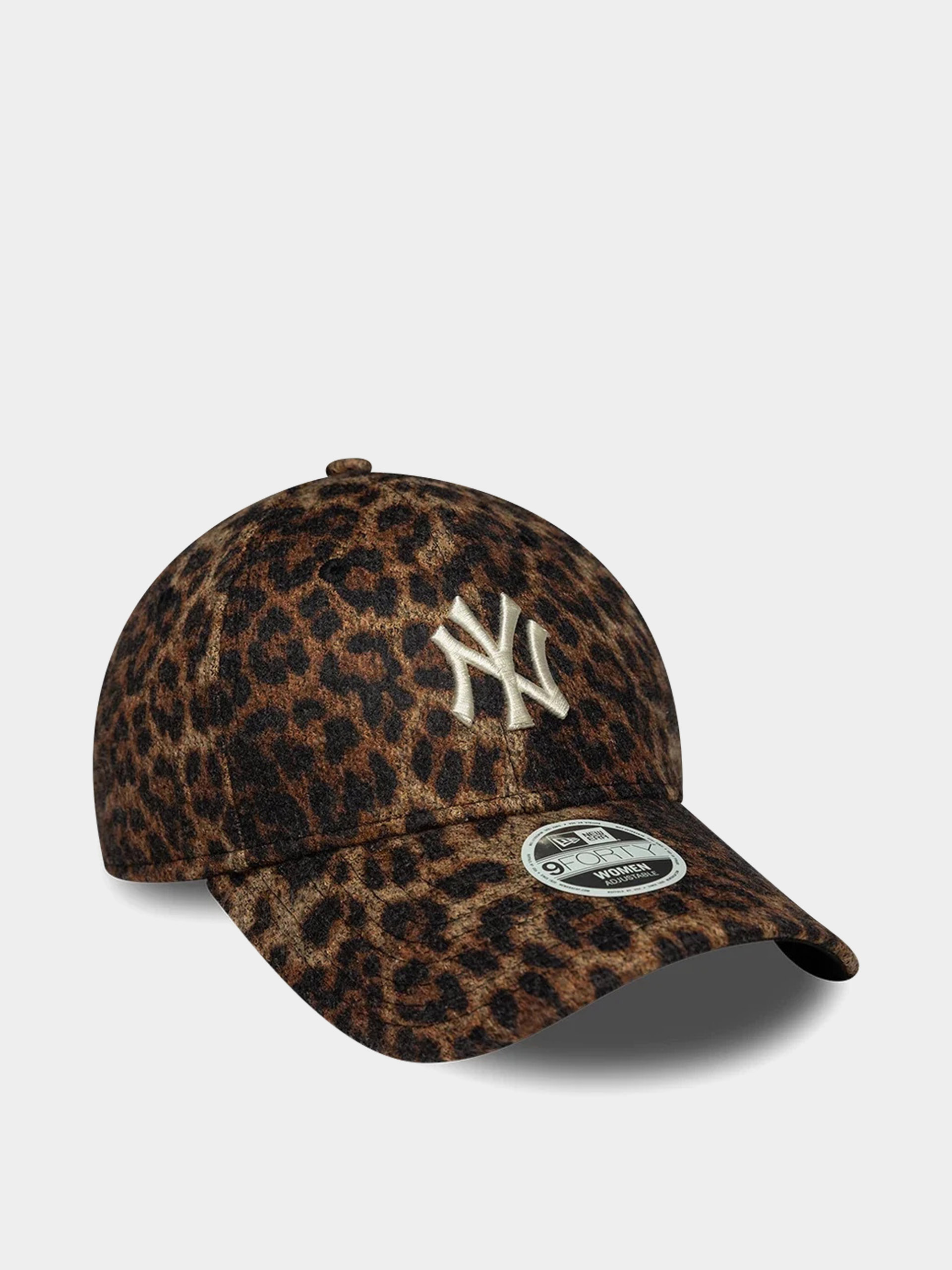 Czapka z daszkiem New Era Cosy Leopard 9Forty New York Yankees Wmn