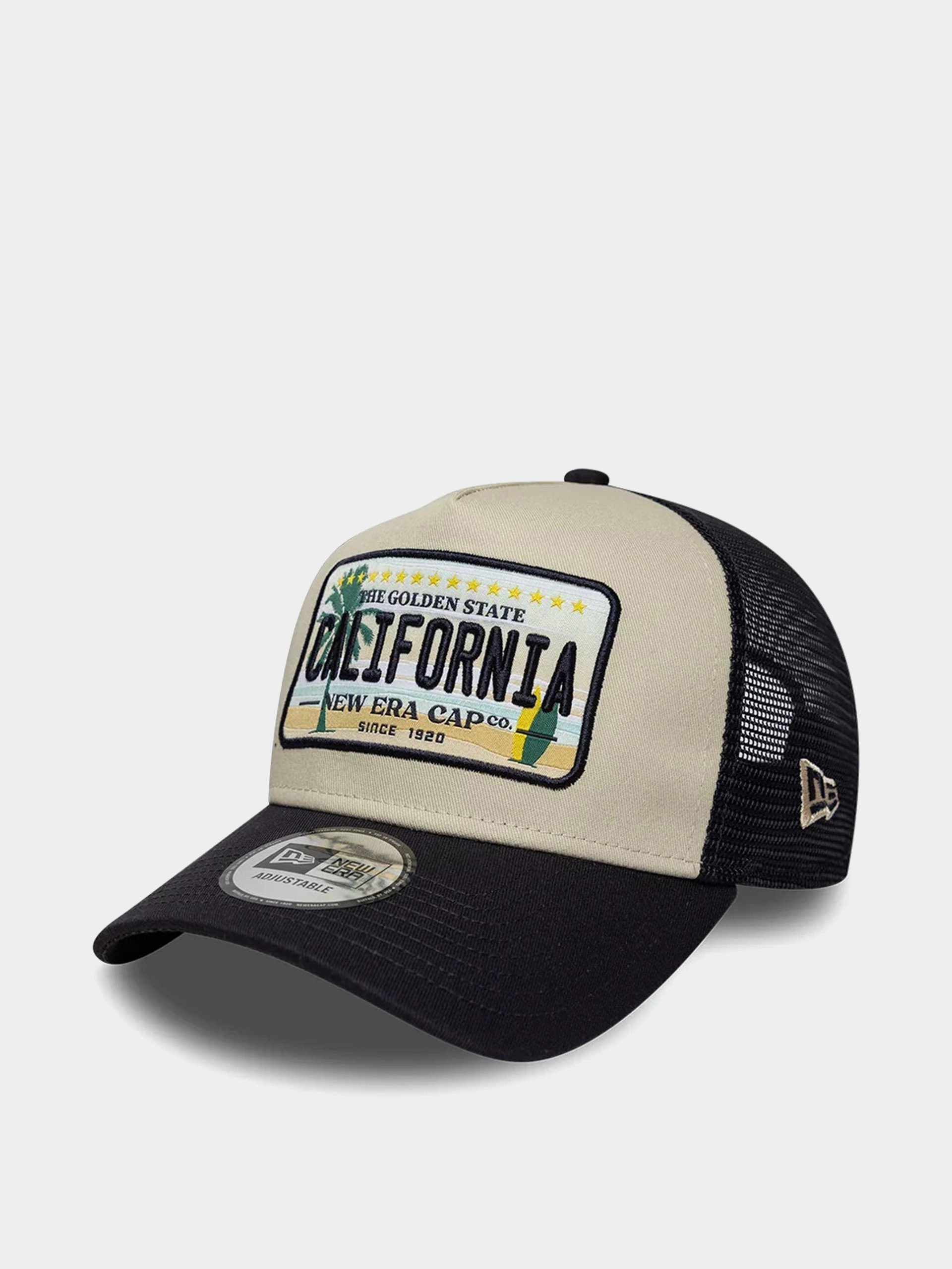 Czapka z daszkiem New Era Licence Plate Trucker (navy/stone)