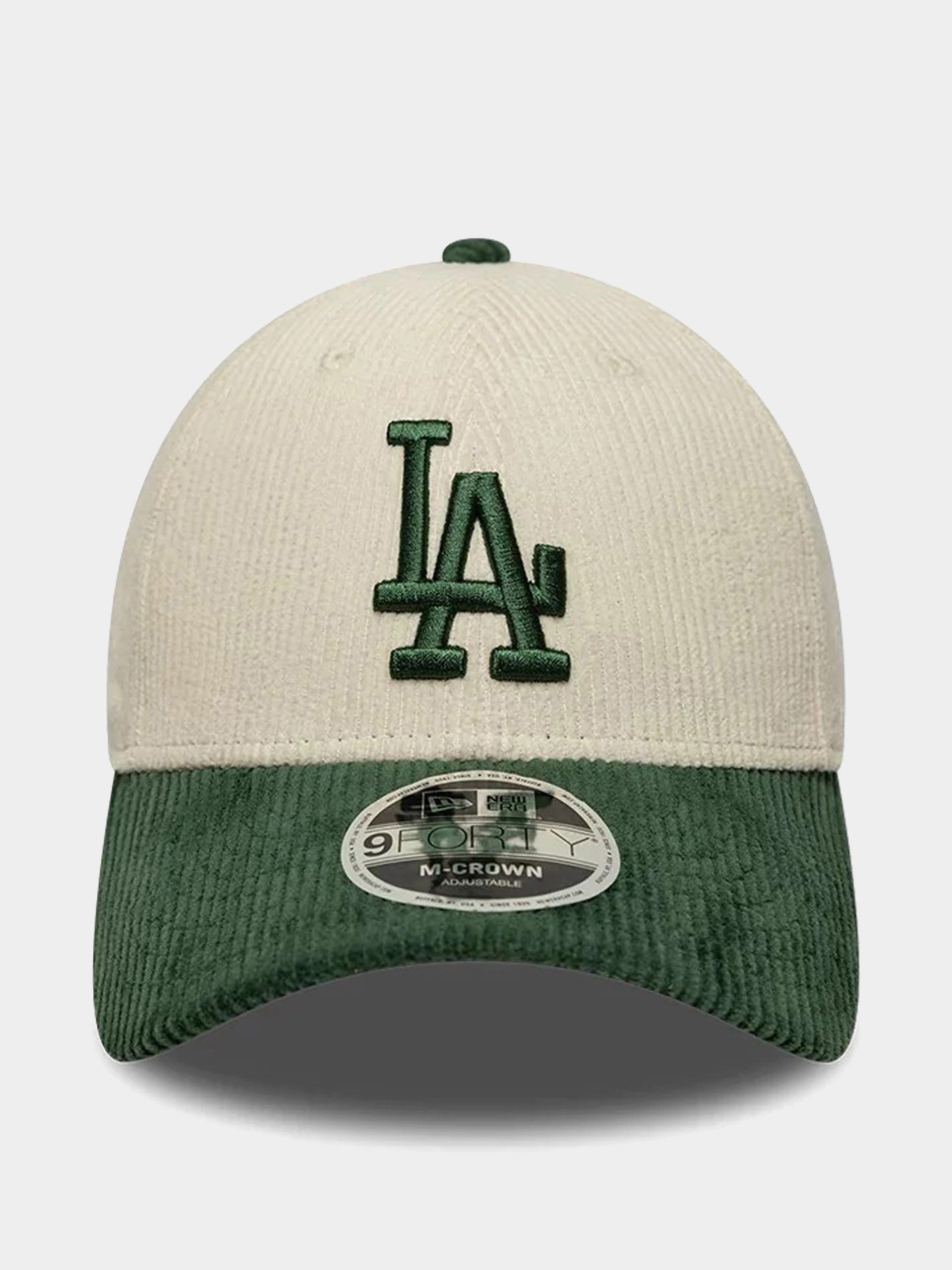 Czapka z daszkiem New Era Cord 9Forty Mc Los Angeles Dodgers (light cream/green)