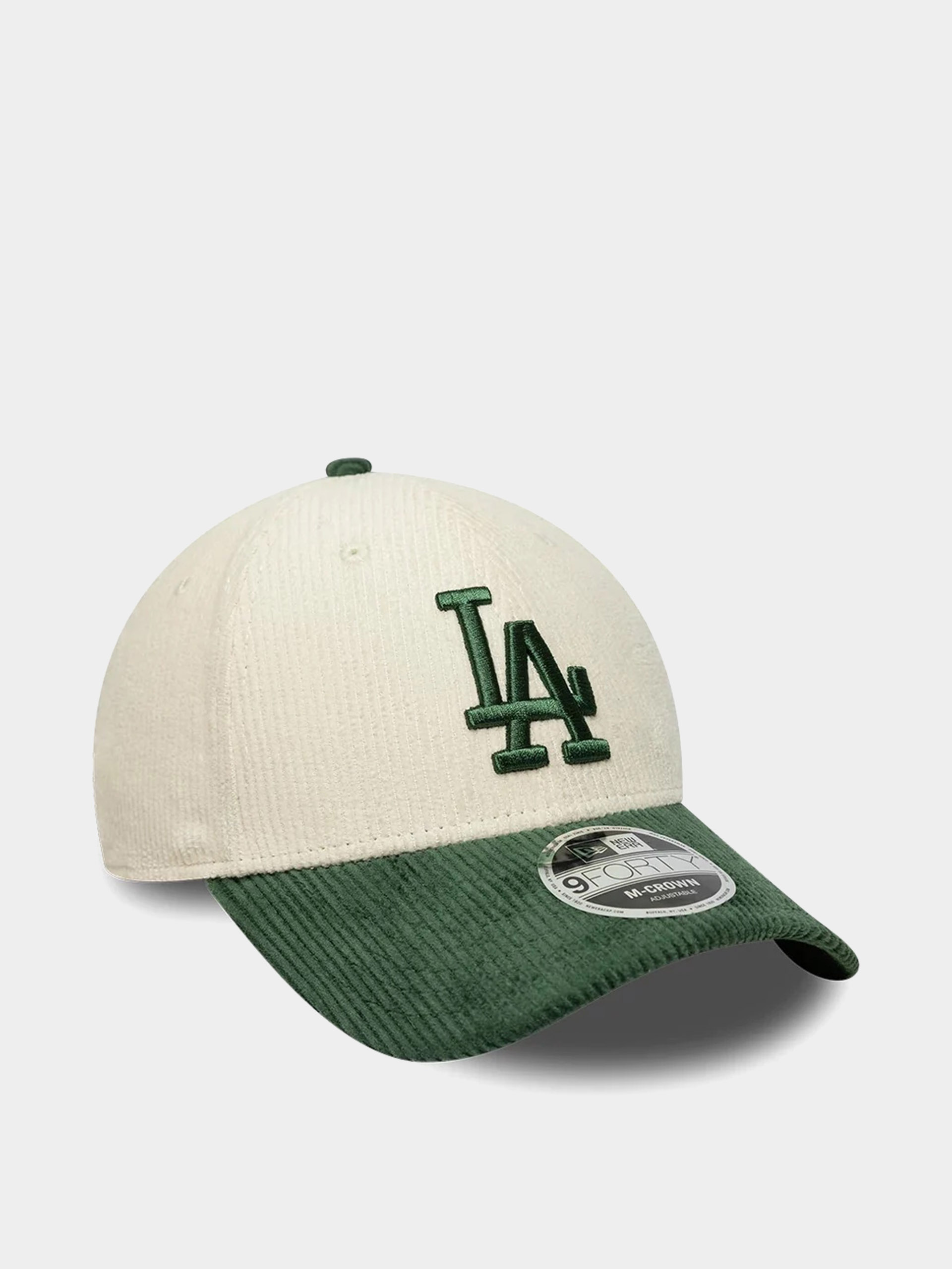 Czapka z daszkiem New Era Cord 9Forty Mc Los Angeles Dodgers (light cream/green)