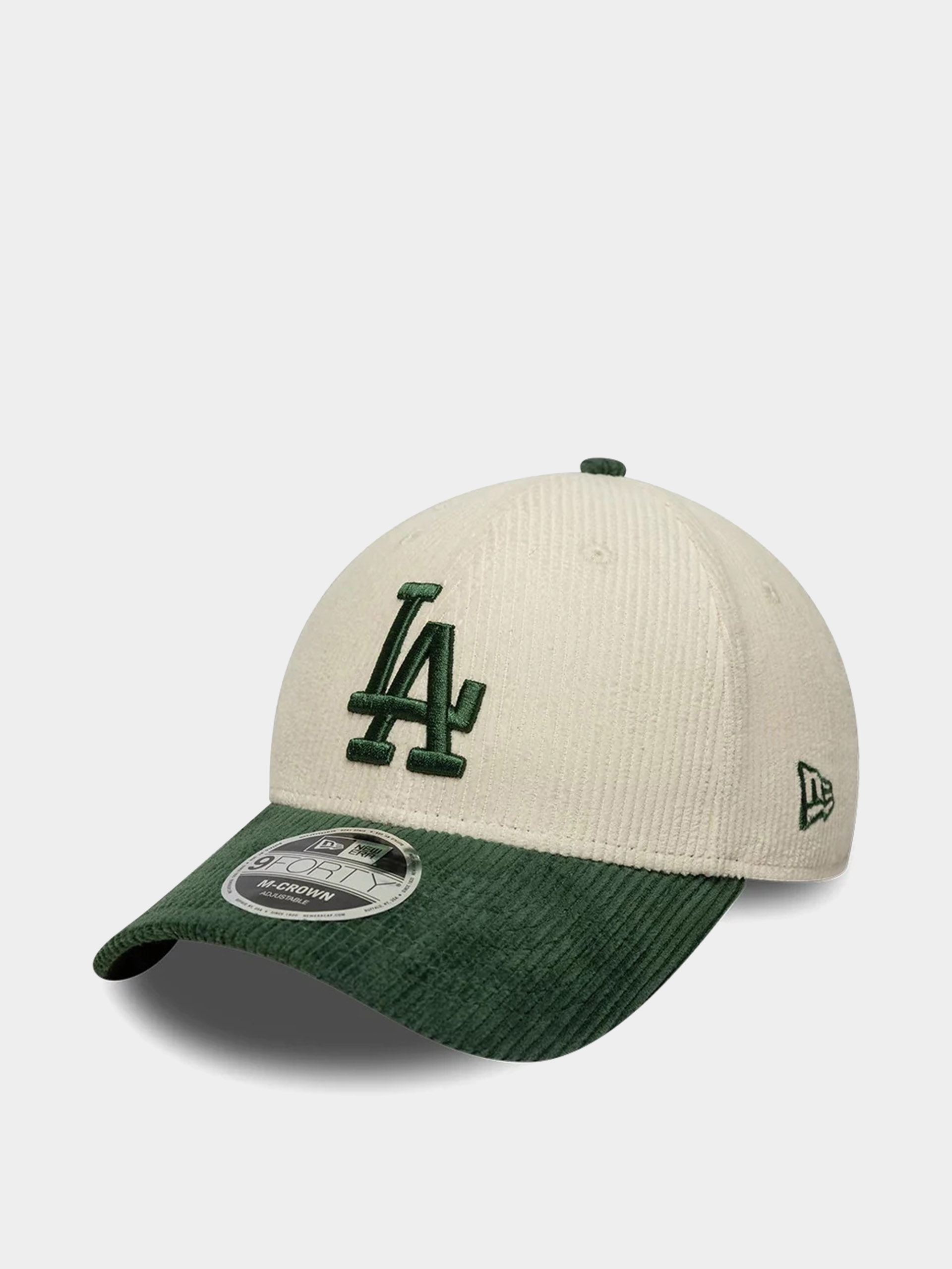 Czapka z daszkiem New Era Cord 9Forty Mc Los Angeles Dodgers (light cream/green)