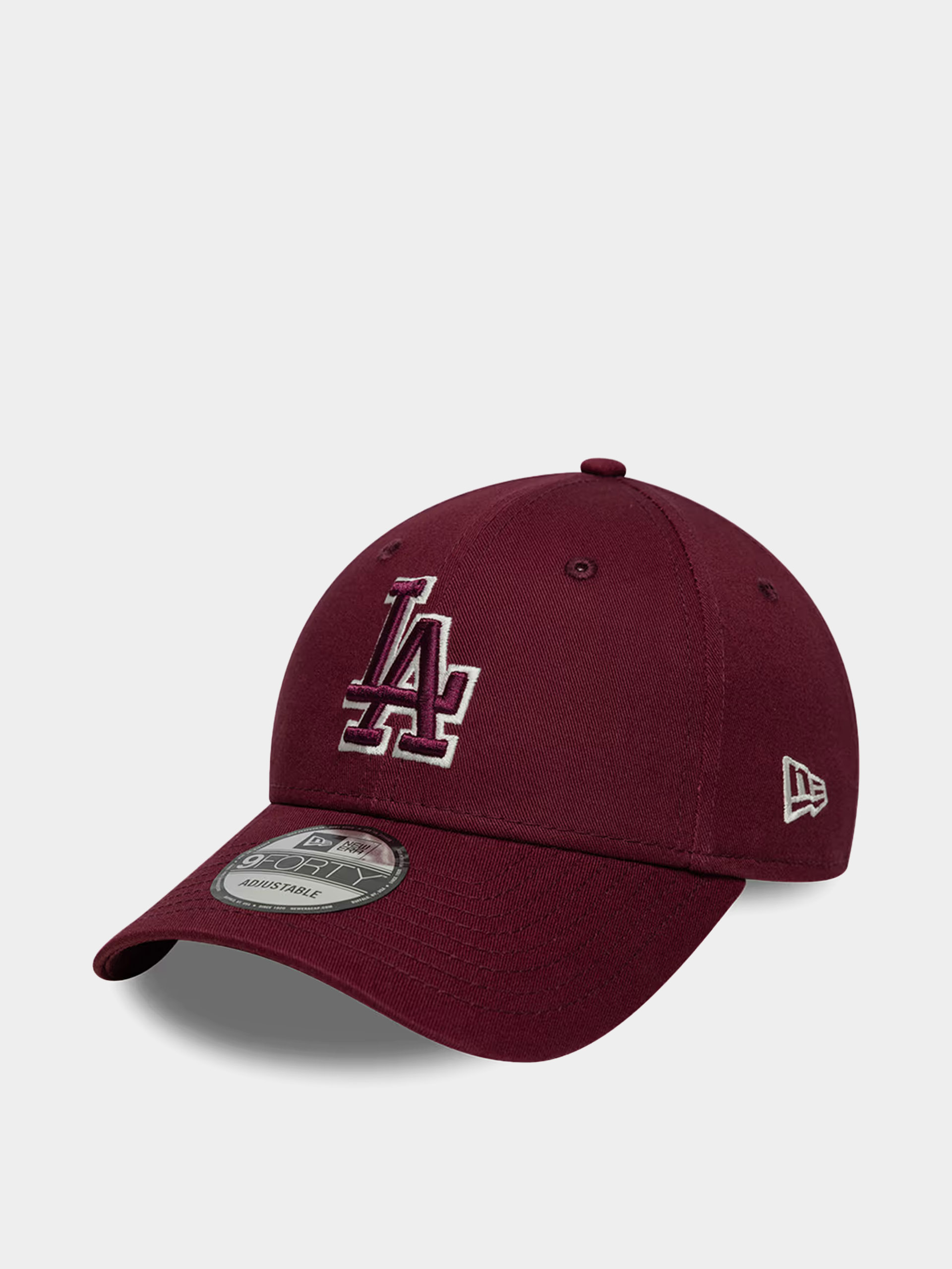 Czapka z daszkiem New Era Team Outline 9Forty Los Angeles Dodgers (maroon)