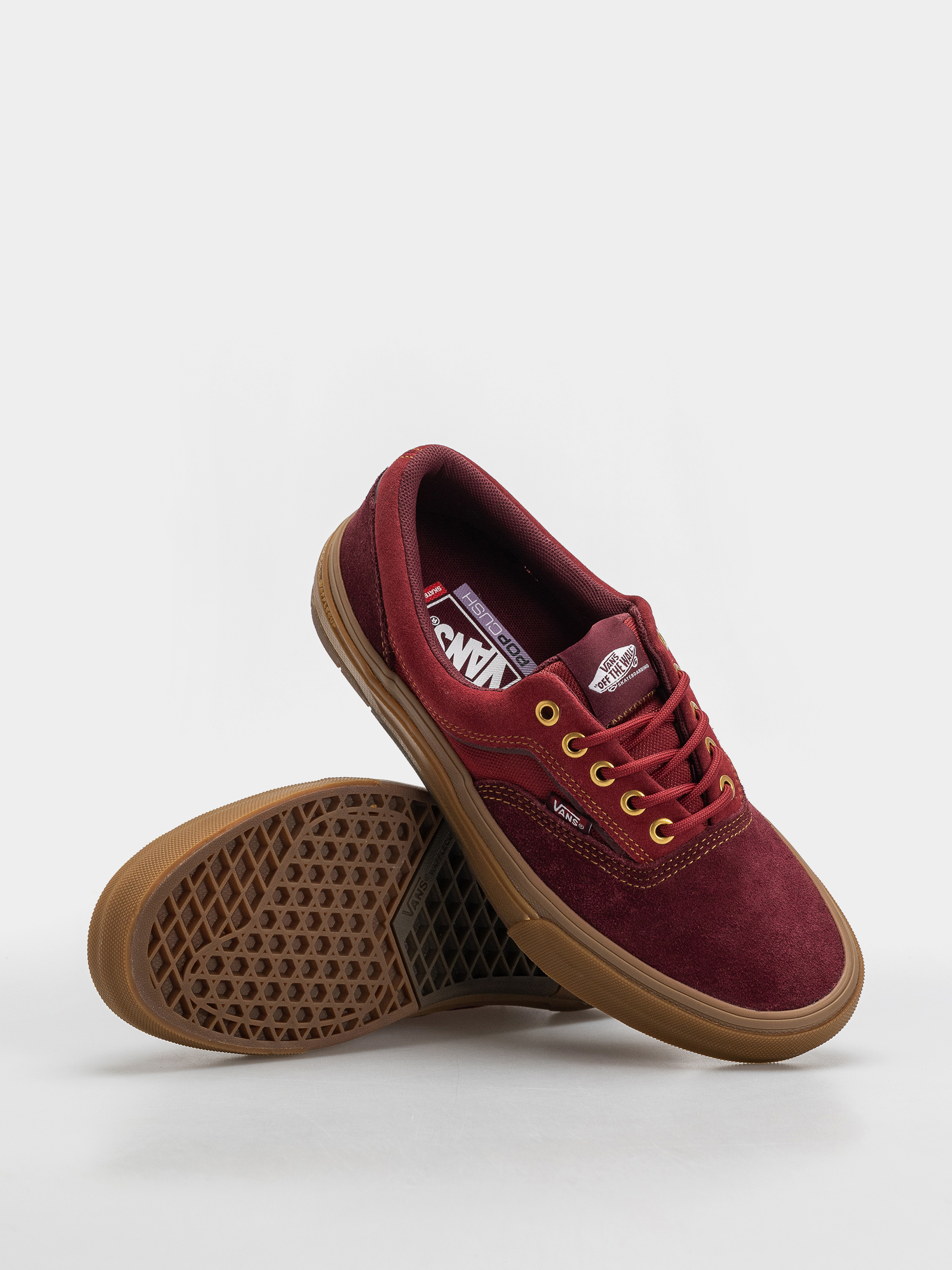 Buty Vans Skate Era Wafflecup (dark red/gum)