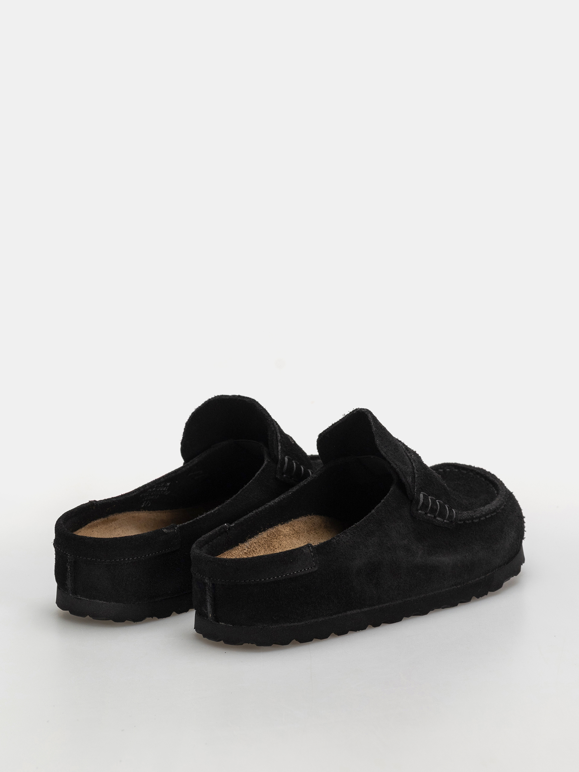 Klapki Birkenstock Naples Wrapped Suede Leather Narrow (black)