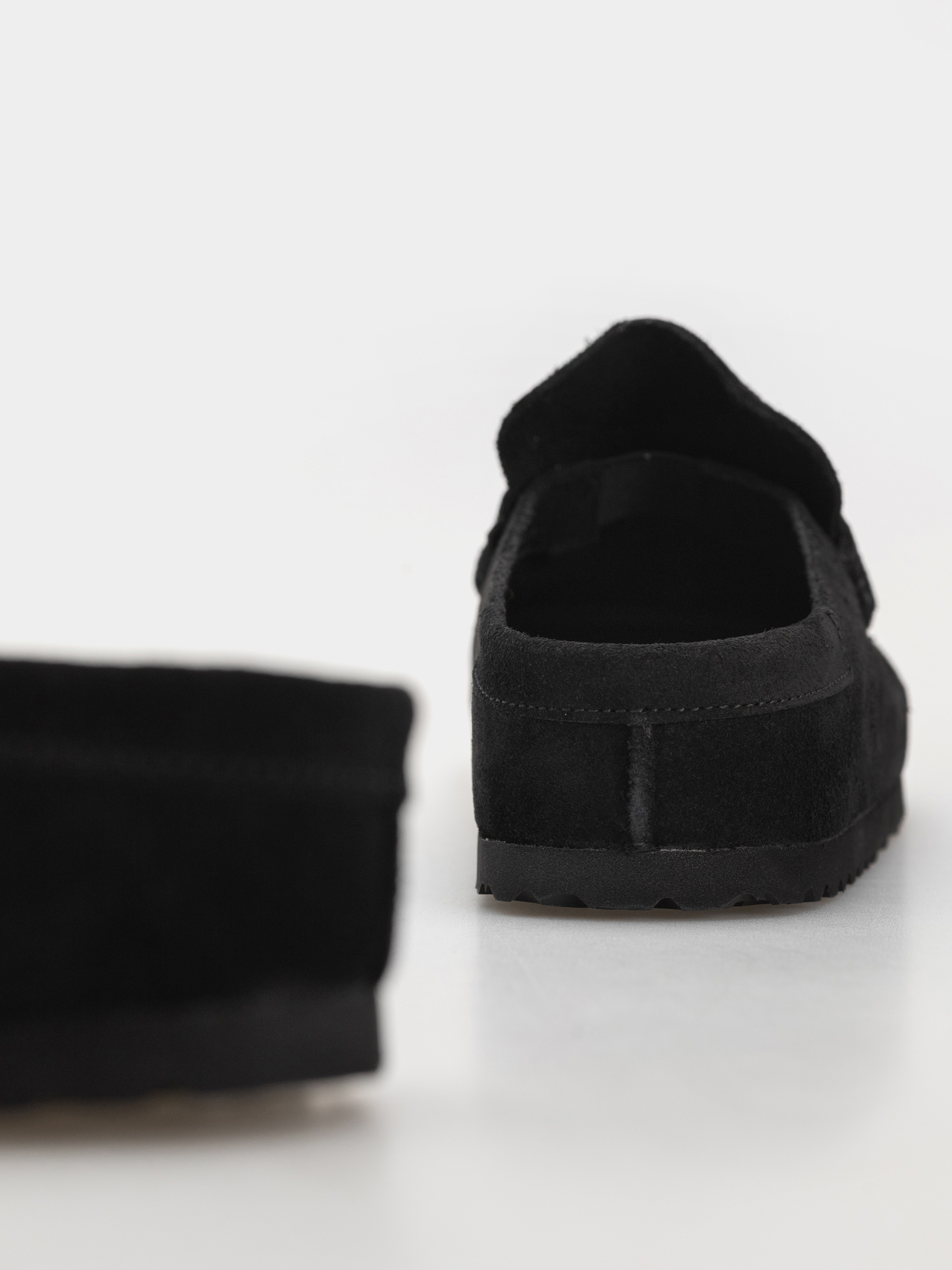 Klapki Birkenstock Naples Wrapped Suede Leather Narrow (black)
