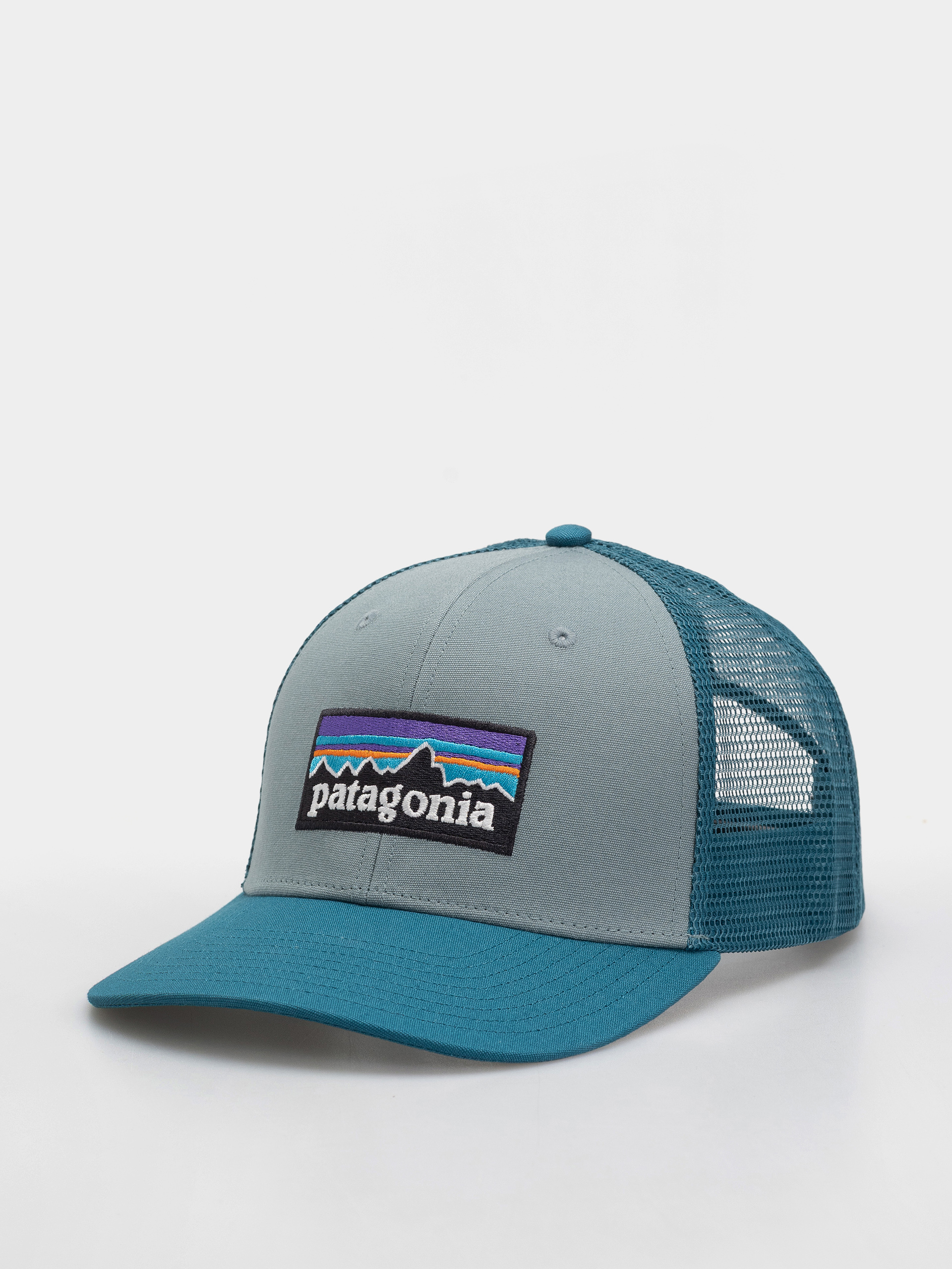 Czapka z daszkiem Patagonia P 6 Logo Trucker (blue sage)