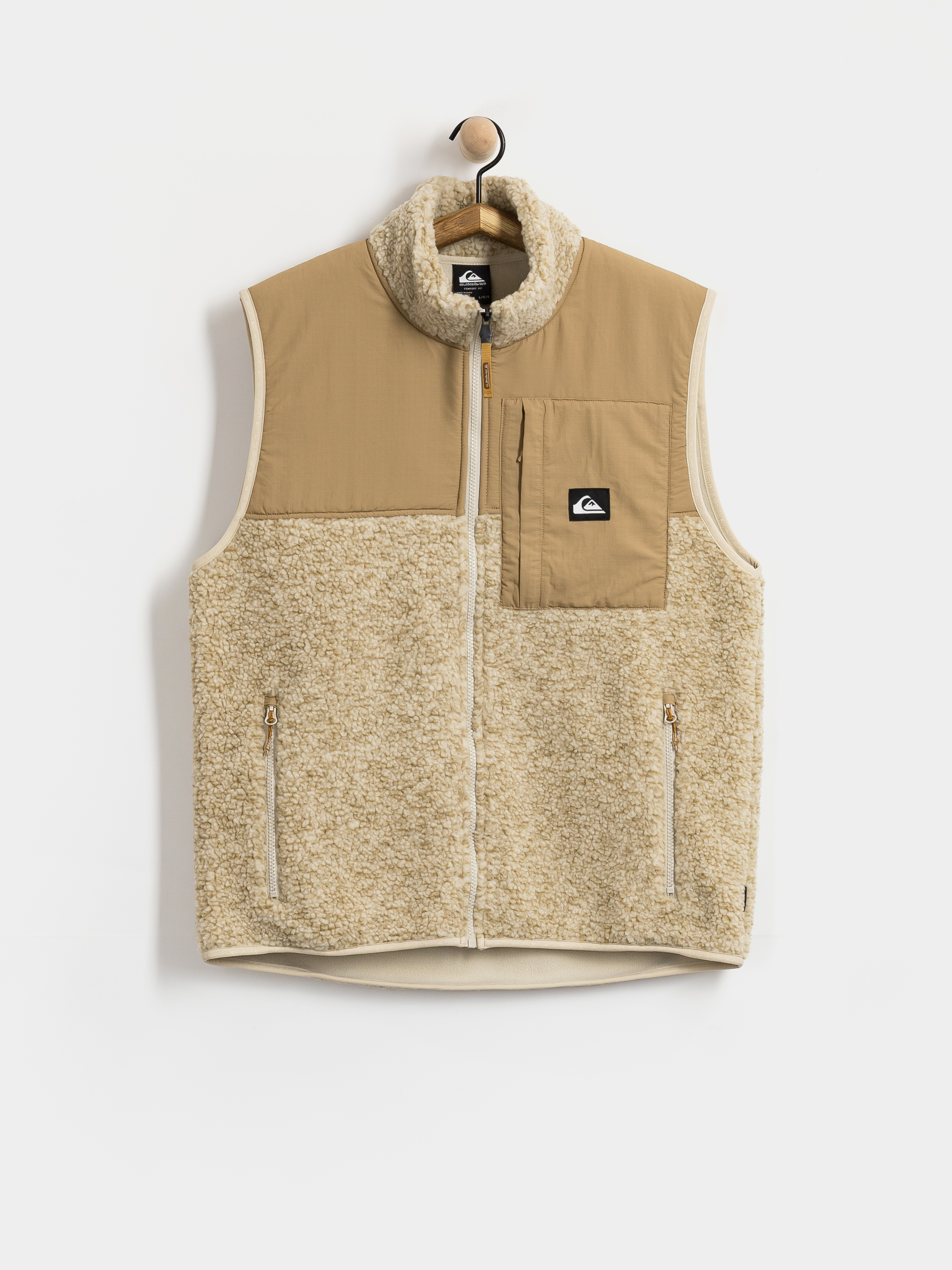 Męski Polar Quiksilver Shallow Water Gilet (peyote heather swallow water)