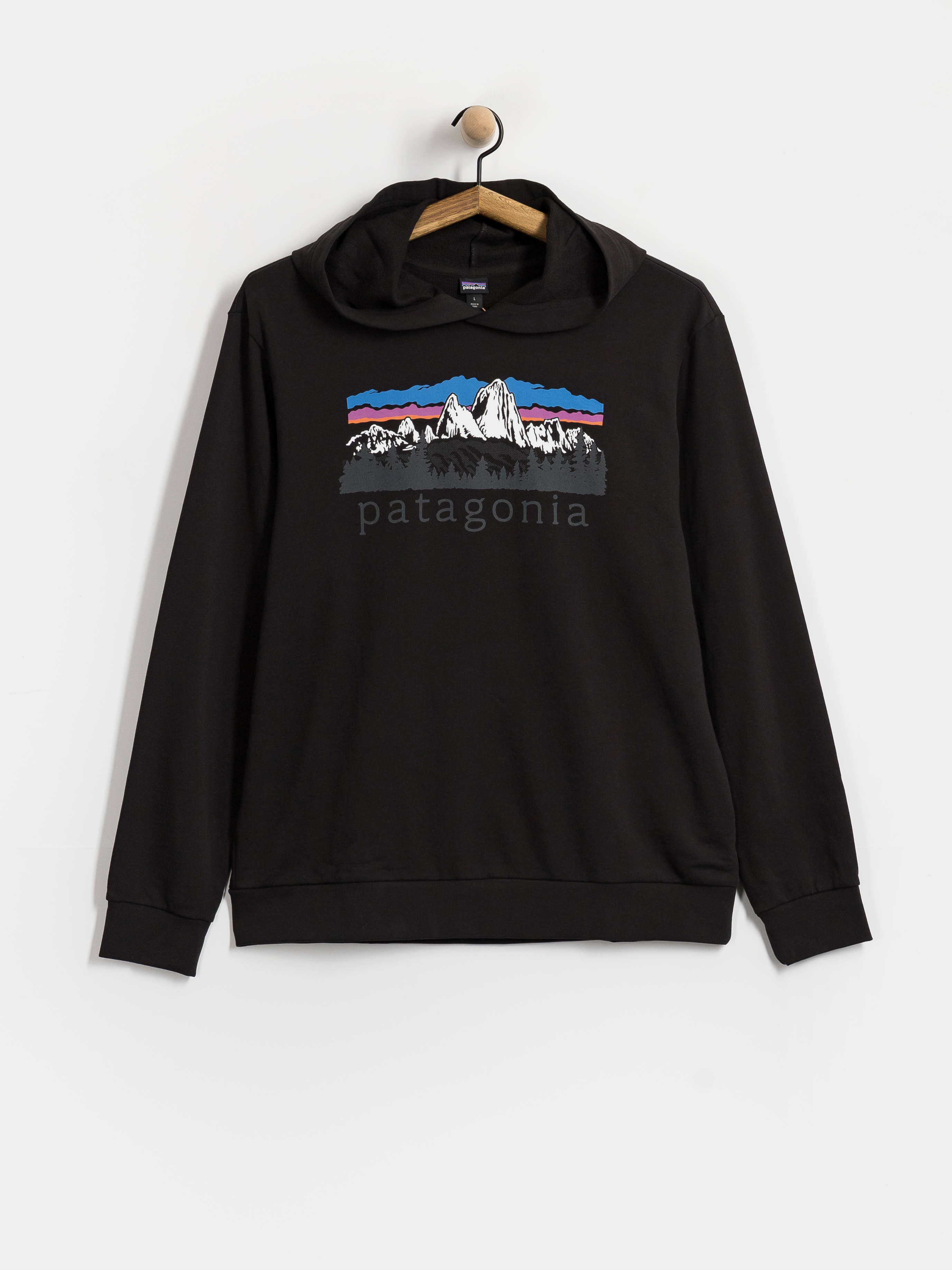 Bluza z kapturem Patagonia Fitz Roy Foothills Daily HD (black)
