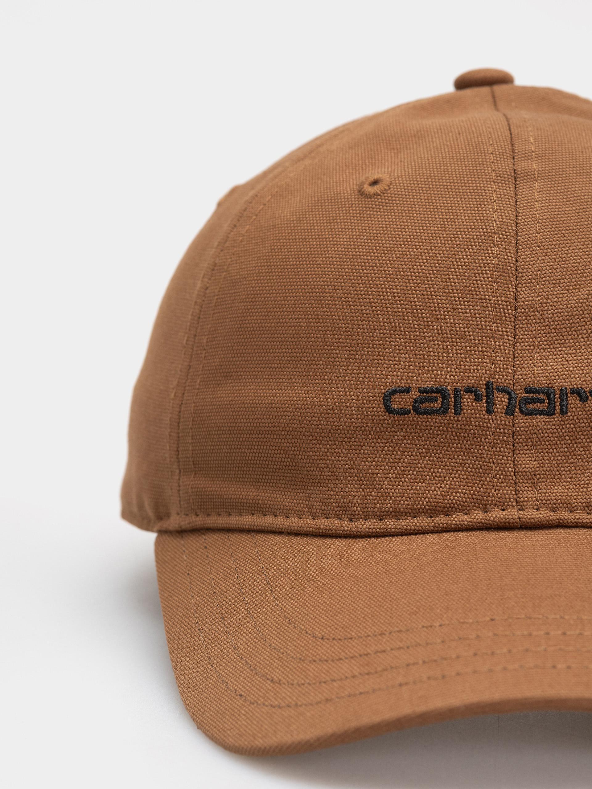 Czapka z daszkiem Carhartt WIP Canvas Script (wip h brown/black)
