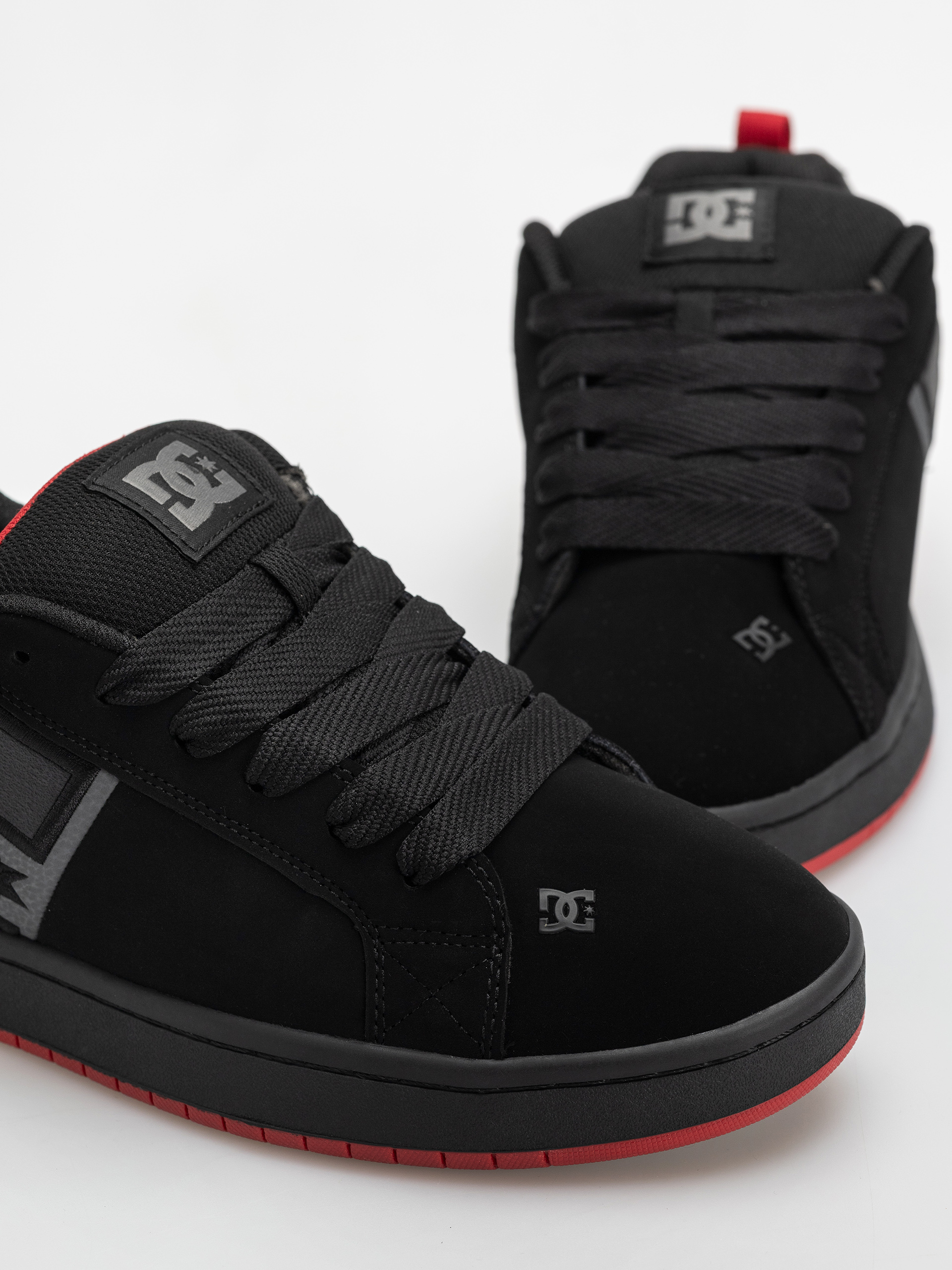 Buty DC Court Graffik (black/grey/red)