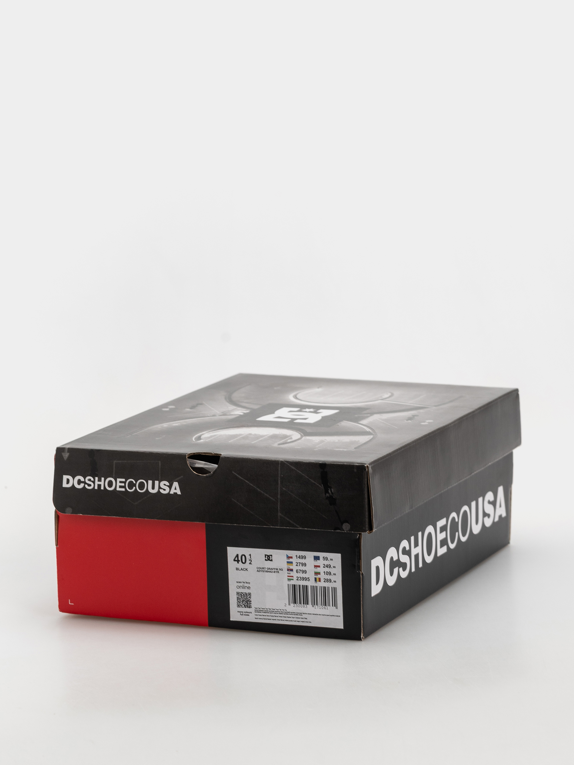 Buty DC Court Graffik (black/grey/red)