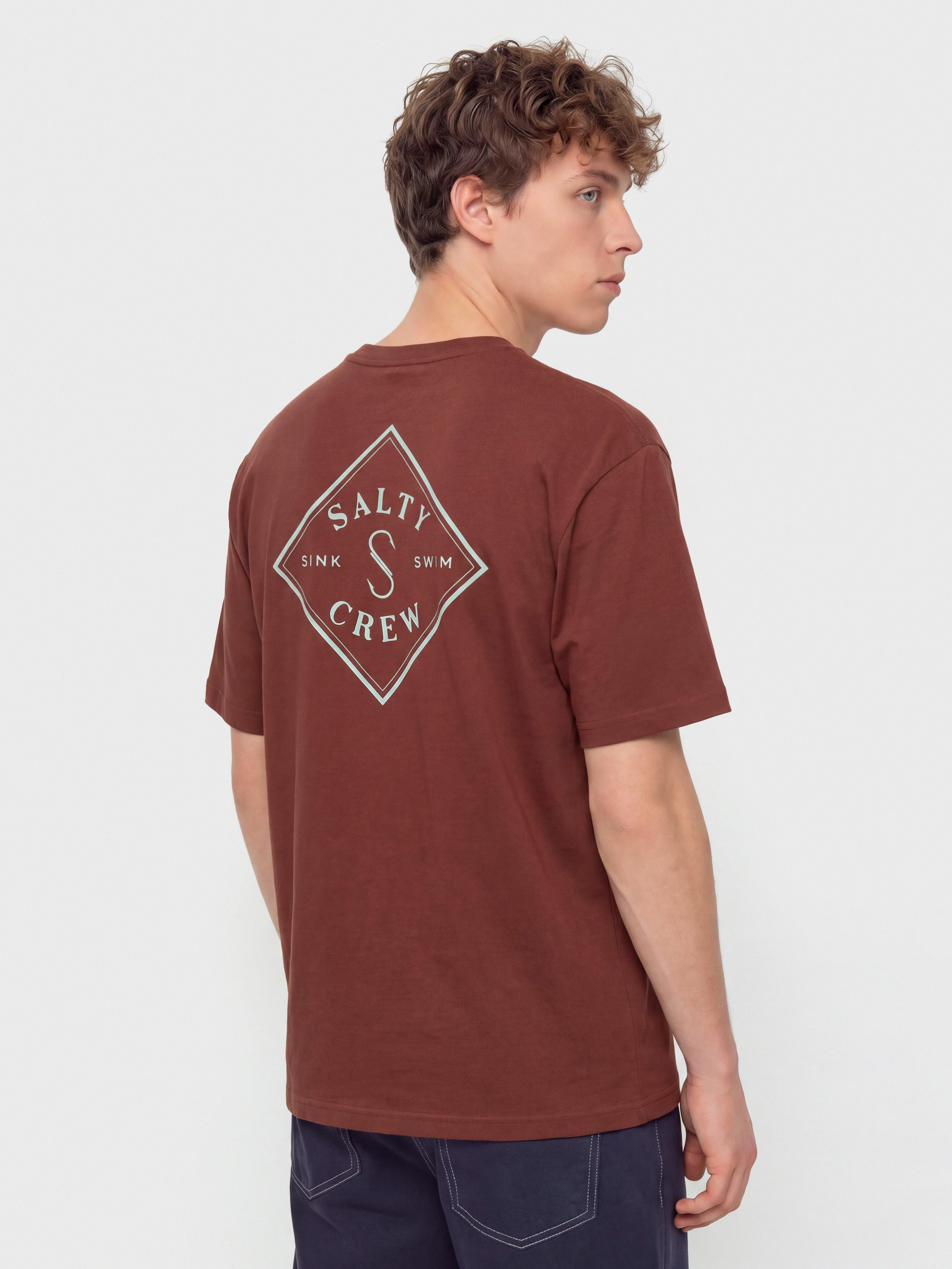 T-shirt Salty Crew Tippet (burgundy)