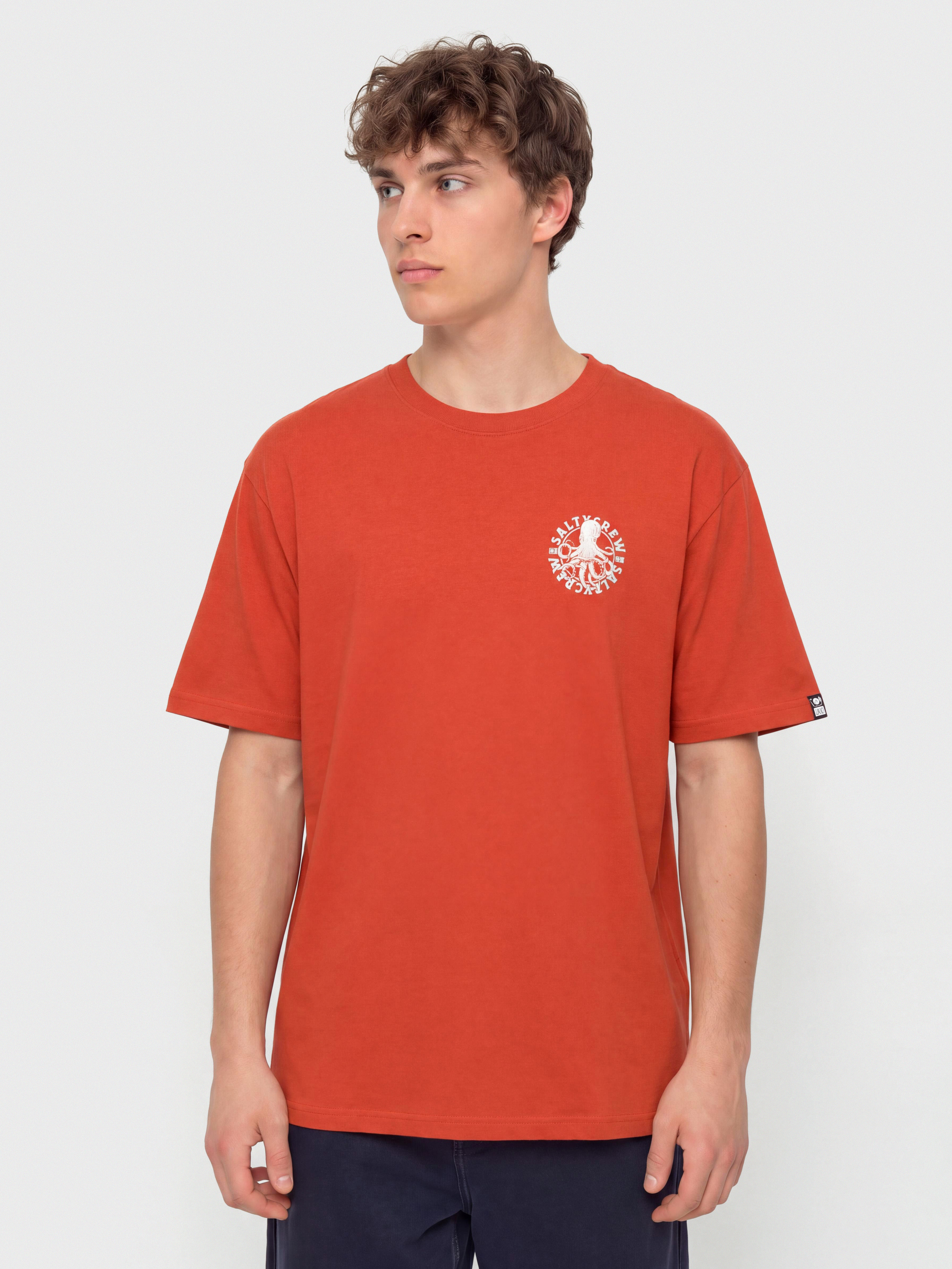 T-shirt Salty Crew Tentacles (washed red)