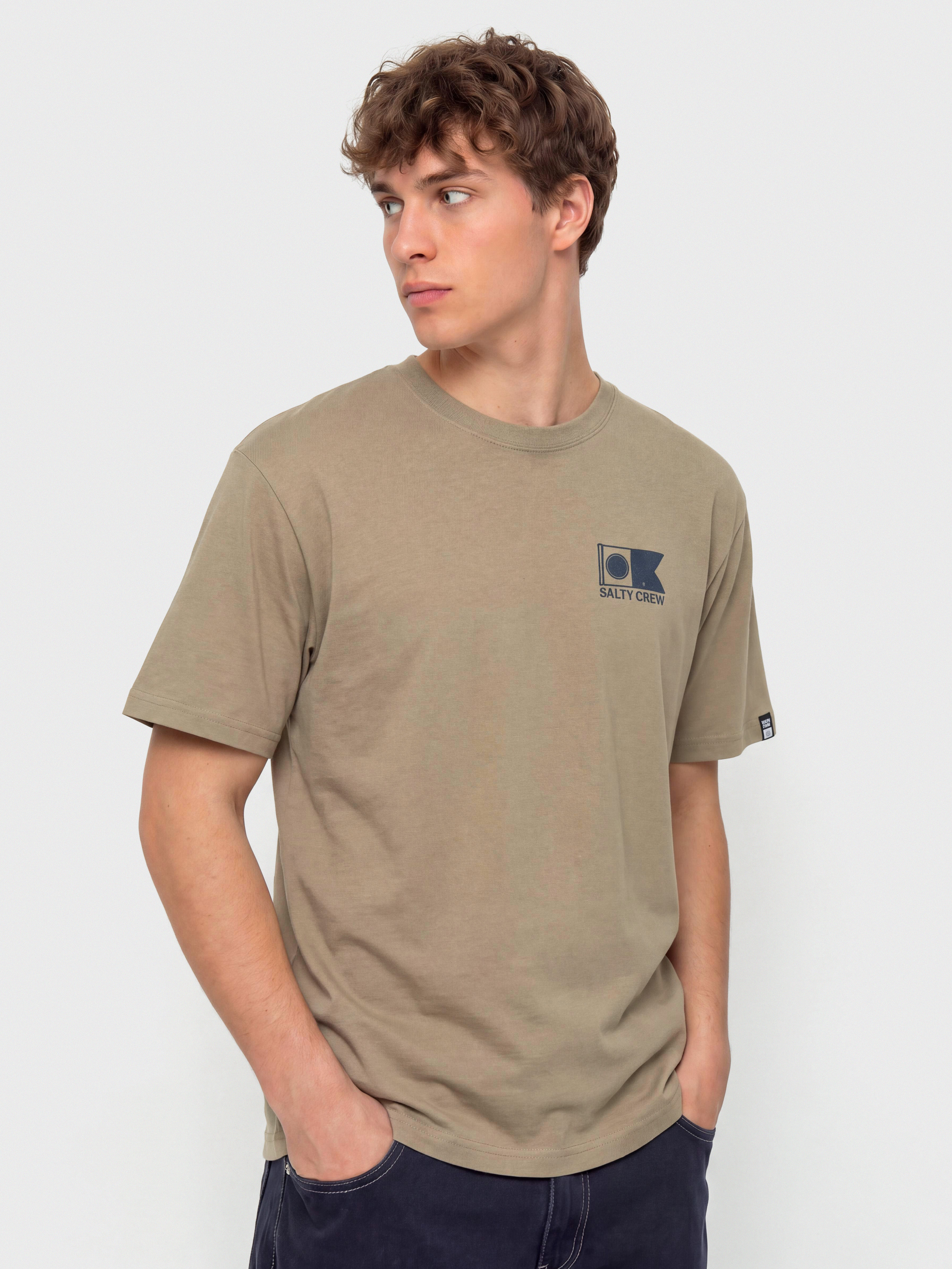 T-shirt Salty Crew Stitched (twig)