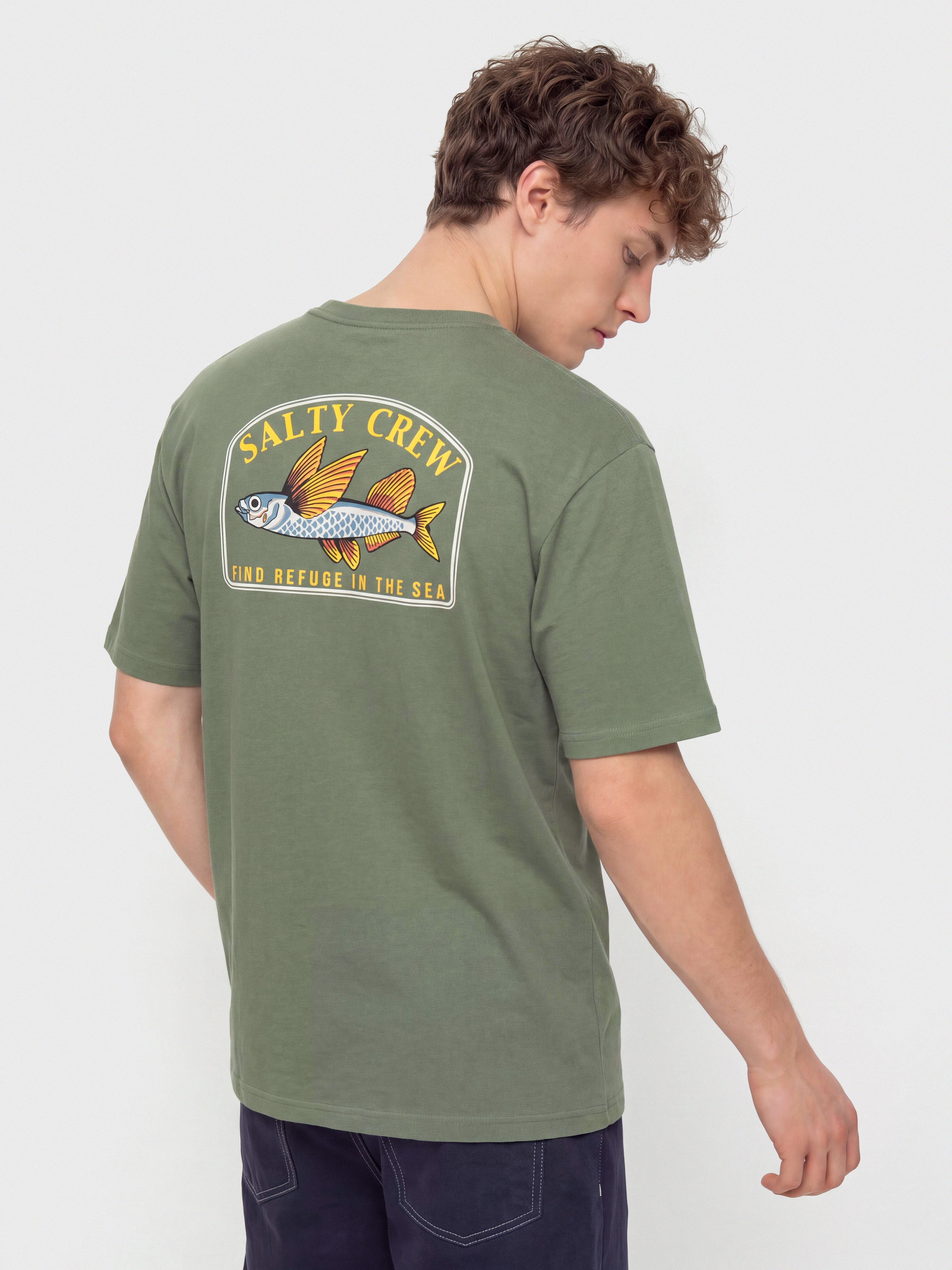 T-shirt Salty Crew Fly Home (laurel wreath)