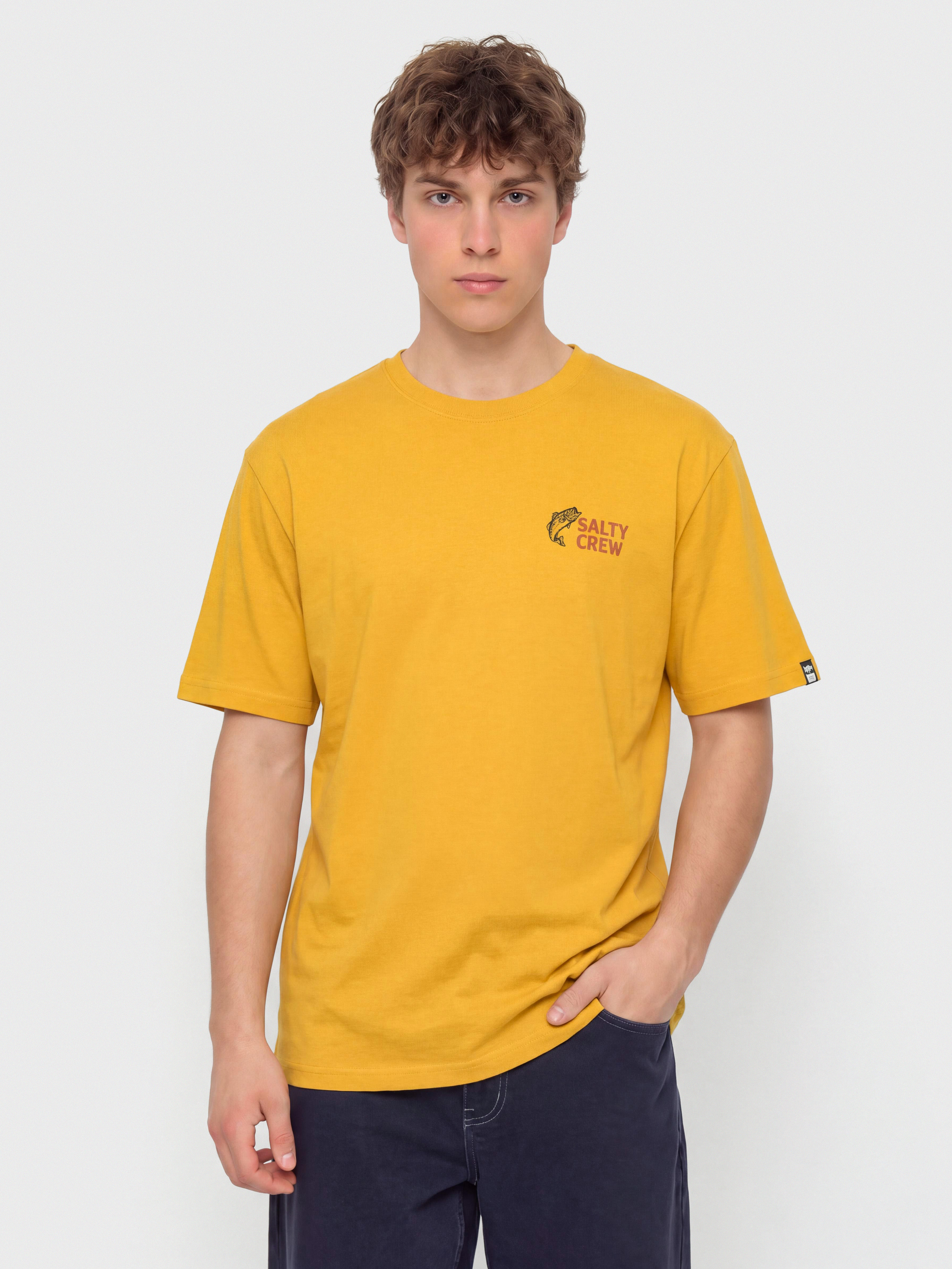 T-shirt Salty Crew Bait Shop (mineral yellow)