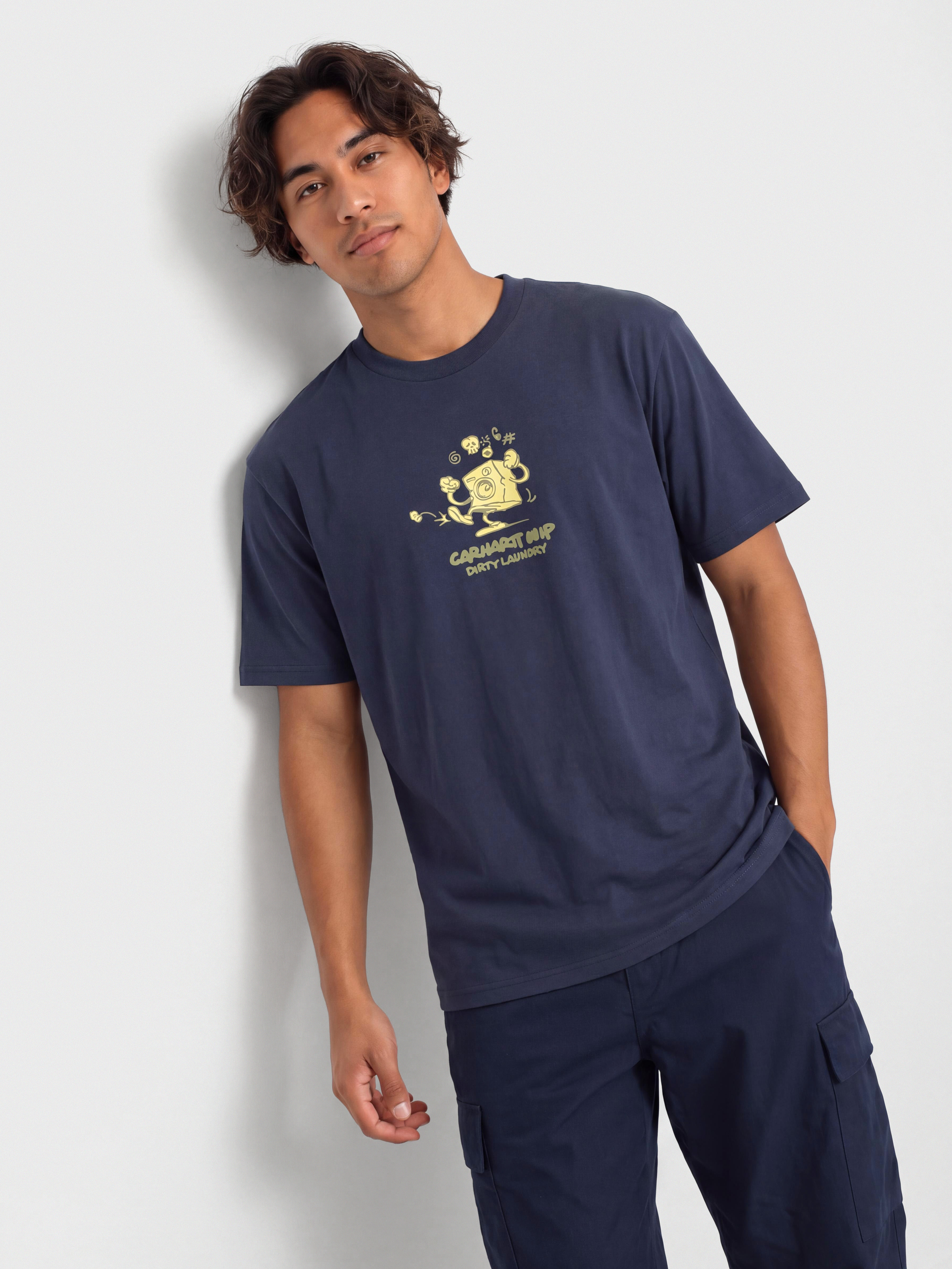 T-shirt Carhartt WIP Dirty Laundry (blue)