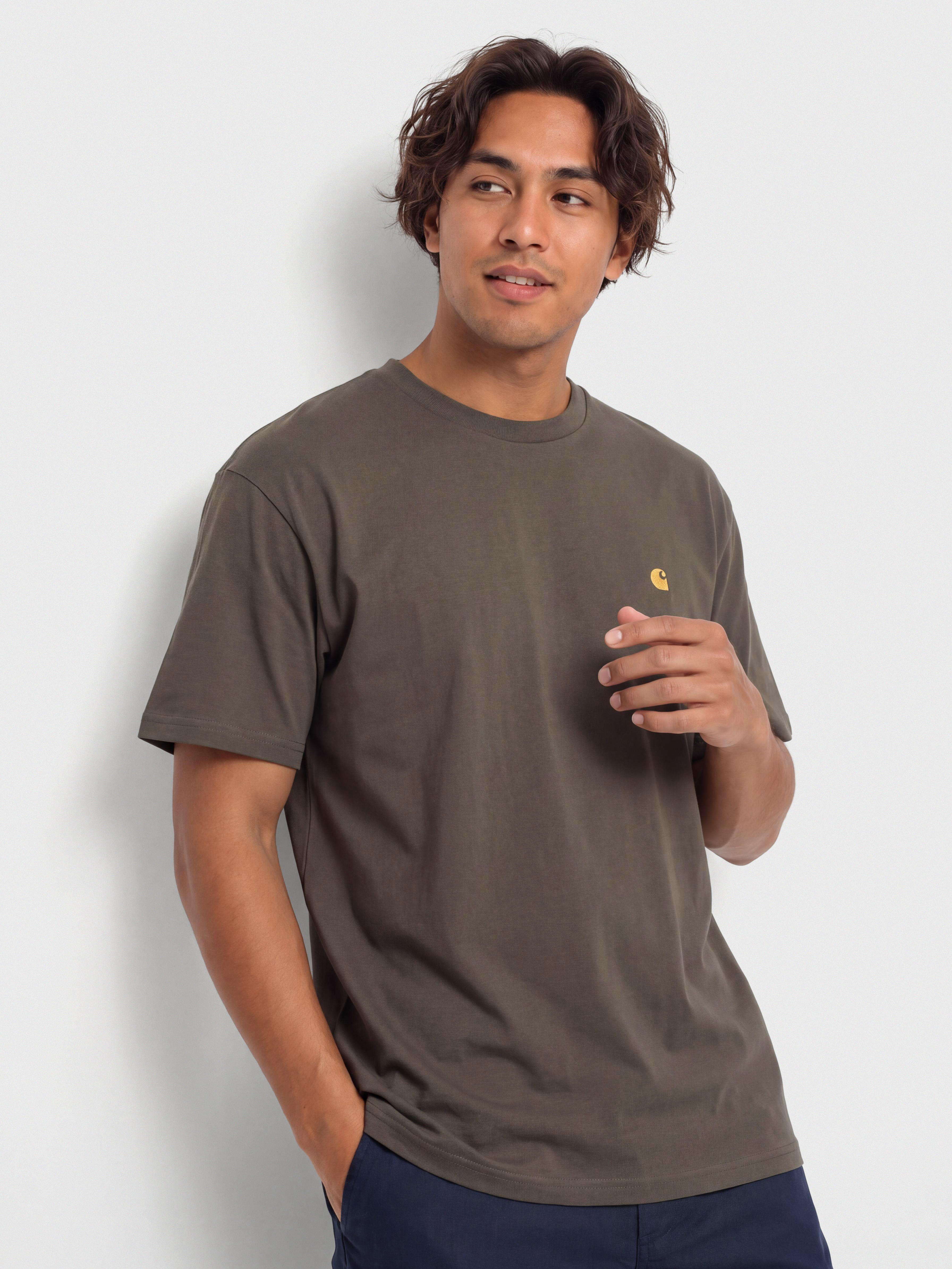 T-shirt Carhartt WIP Chase (shungite/gold)
