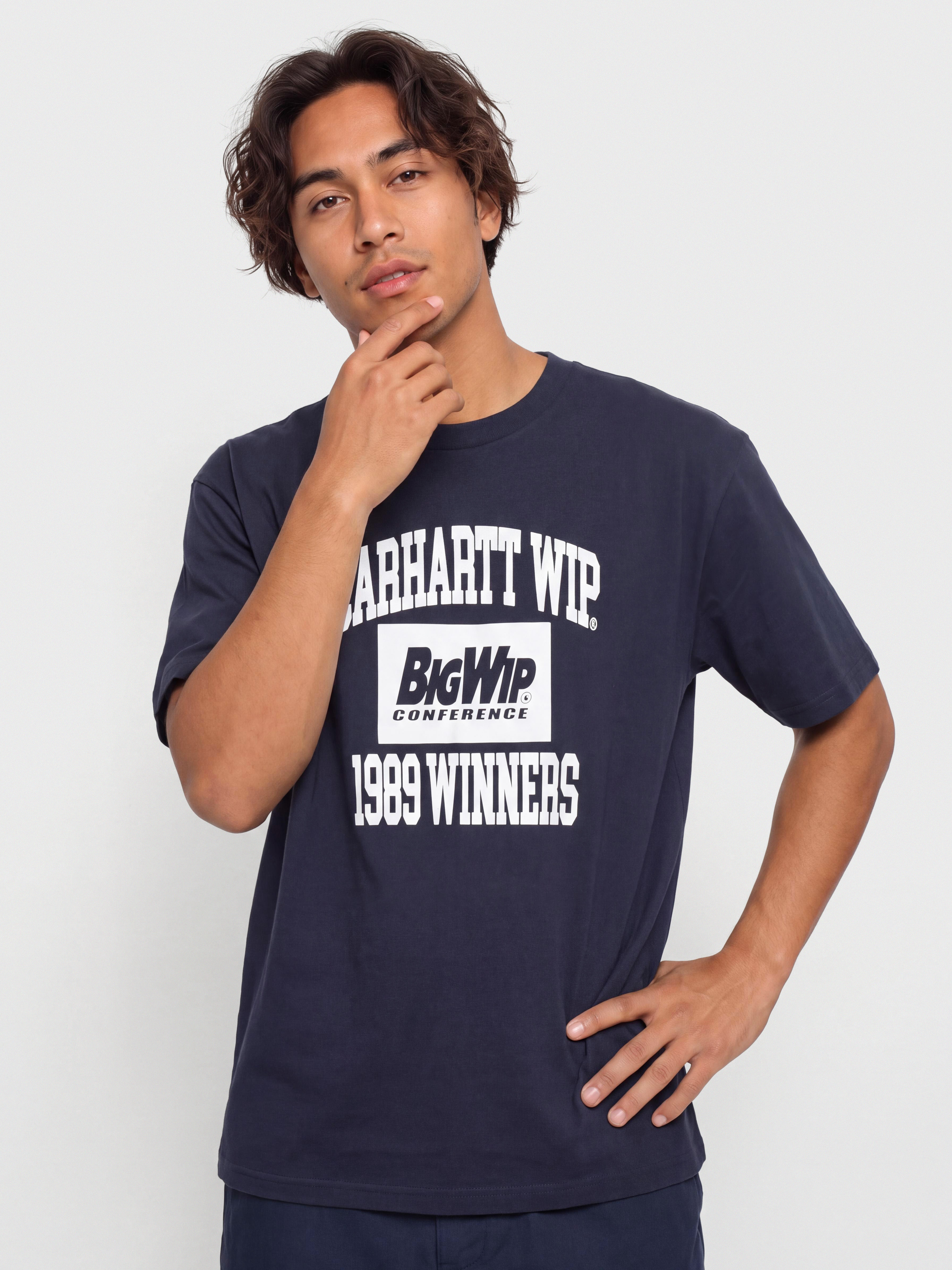 T-shirt Carhartt WIP 1989 Winners (dark navy/heavy stone wash)