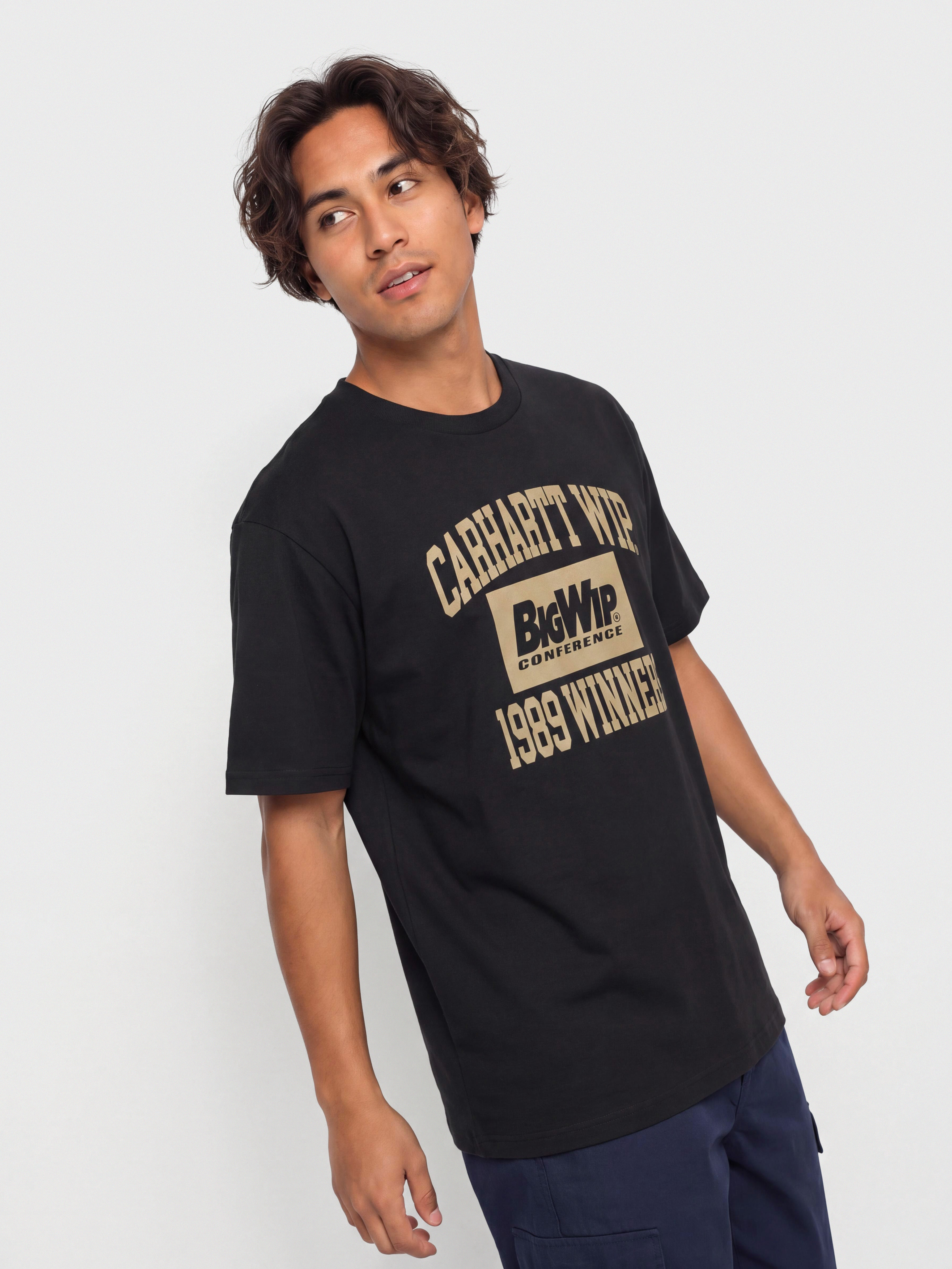 T-shirt Carhartt WIP 1989 Winners (raven/heavy stone wash)