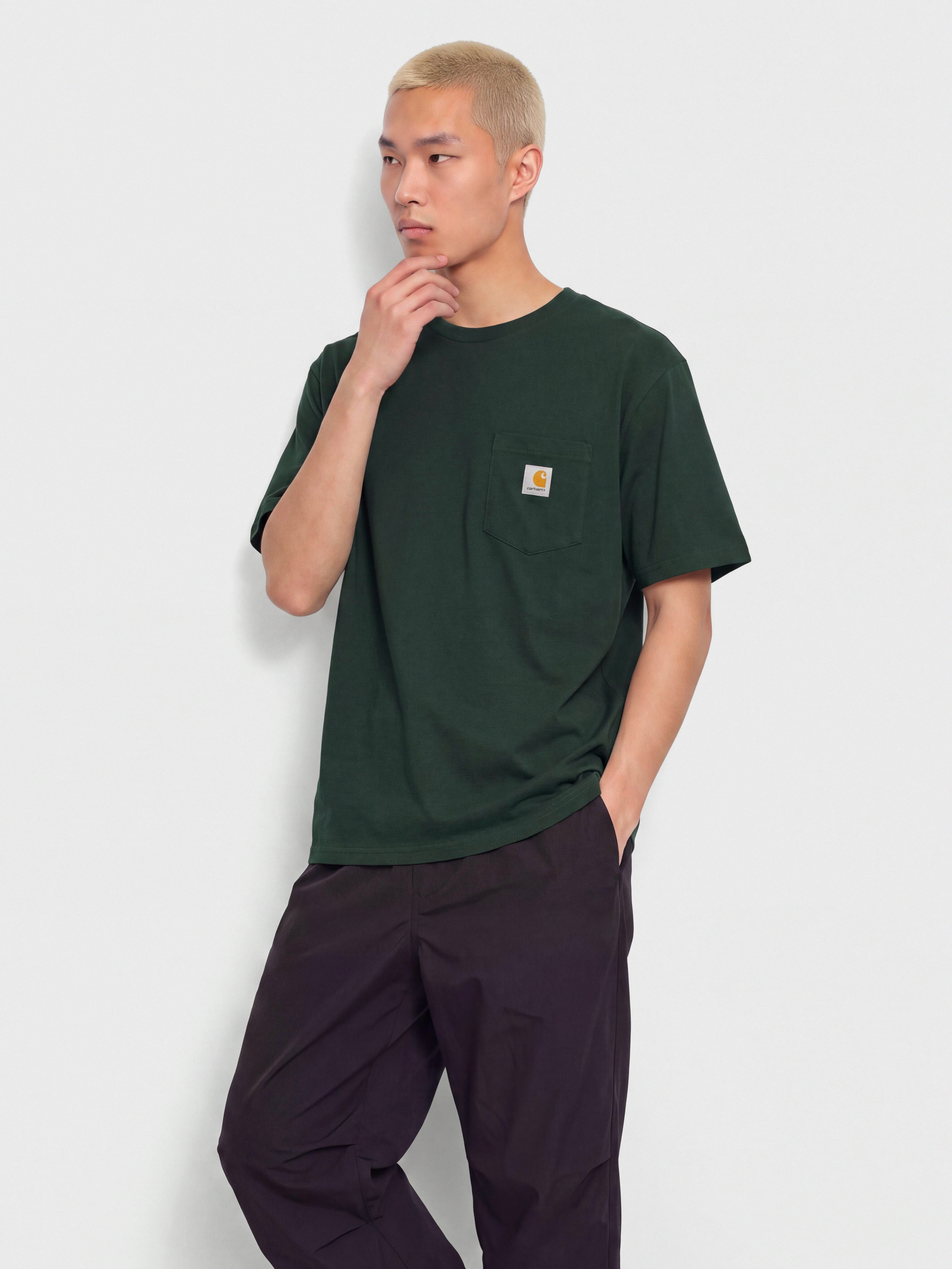 T-shirt Carhartt WIP Pocket (dark scarab)
