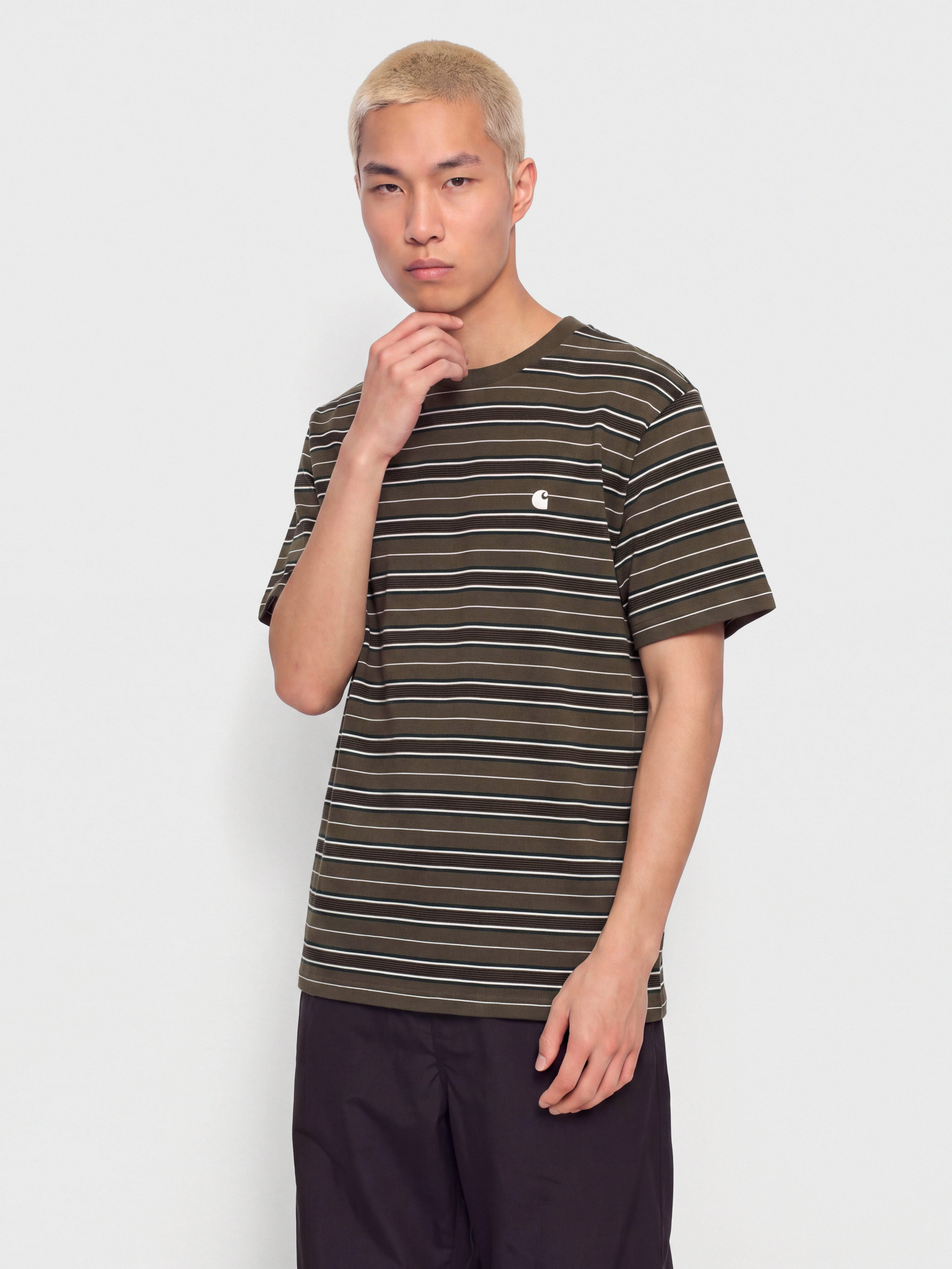 T-shirt Carhartt WIP Bronson (bronson stripe cypress)
