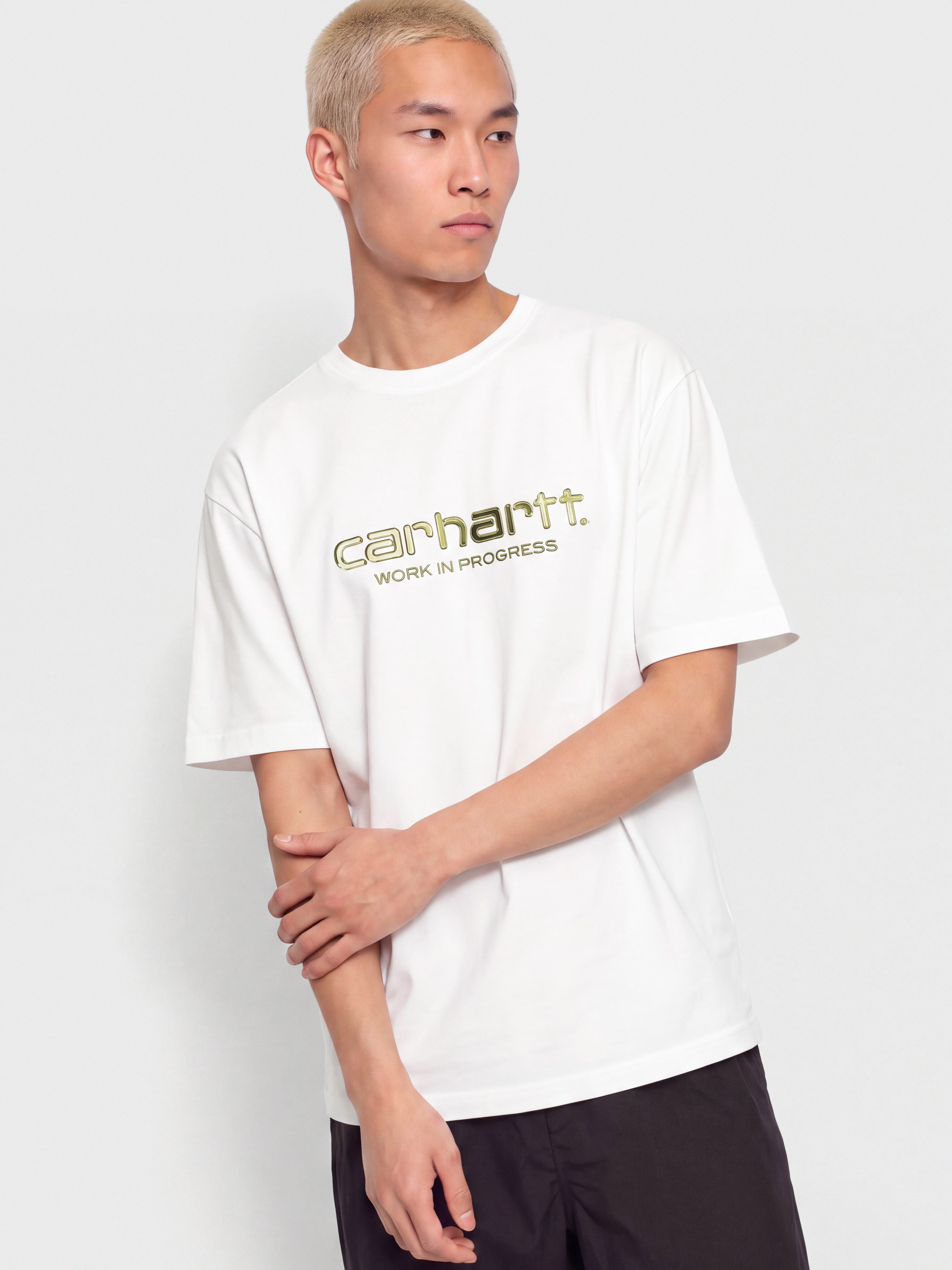 T-shirt Carhartt WIP Solar Chrome Script (white)