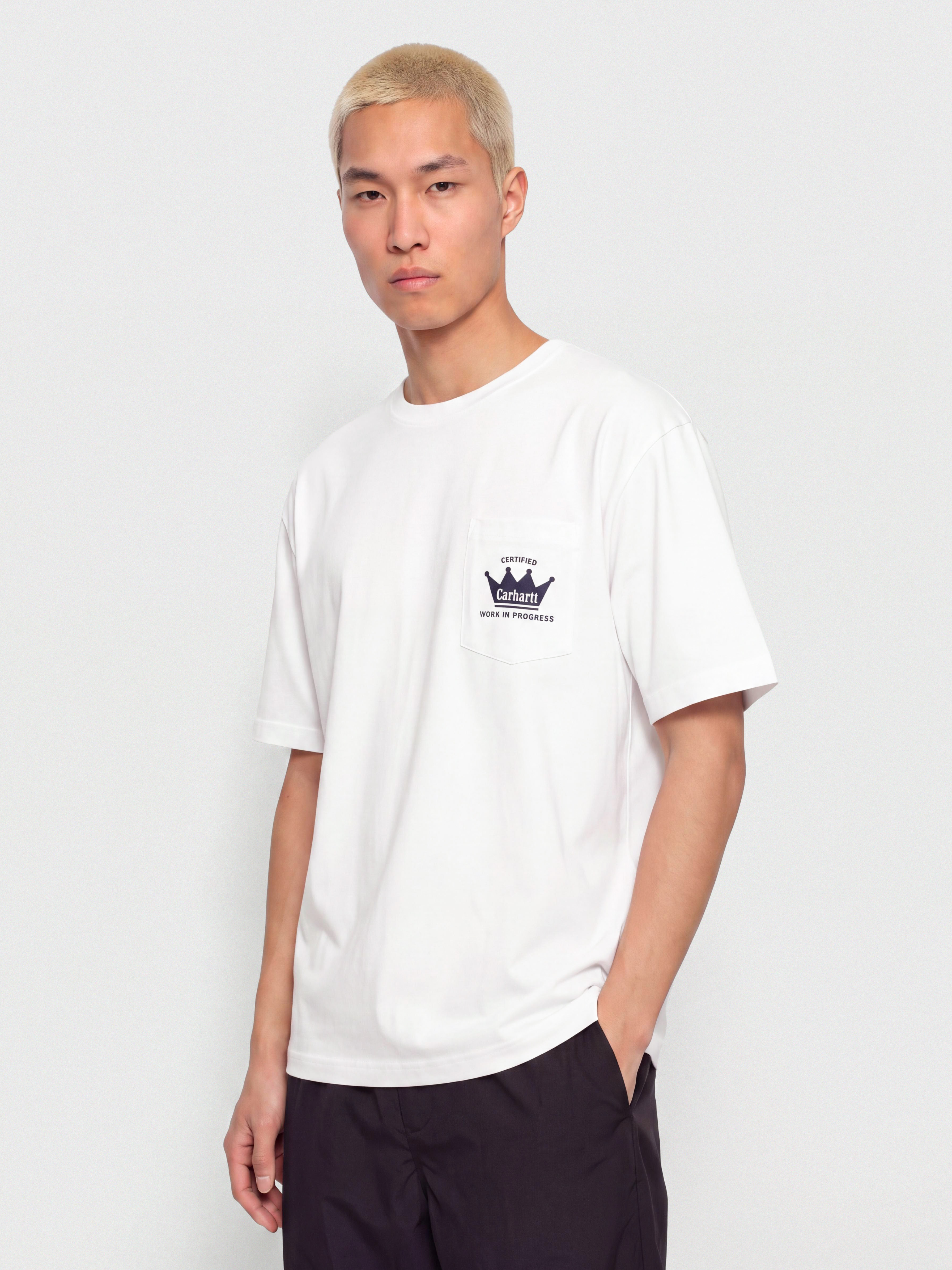 T-shirt Carhartt WIP Crown Pocket (white)
