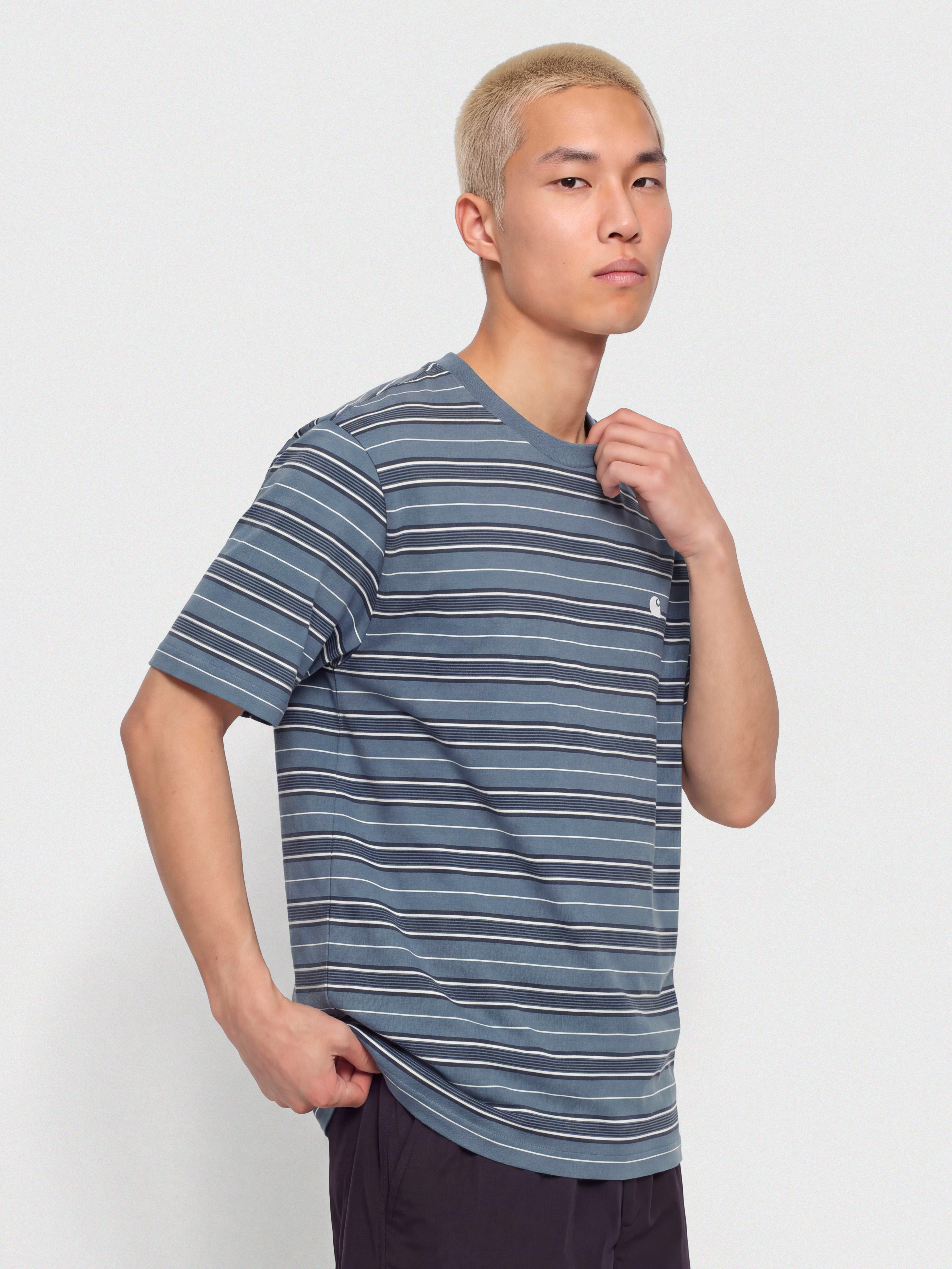 T-shirt Carhartt WIP Bronson (bronson stripe icesheet)