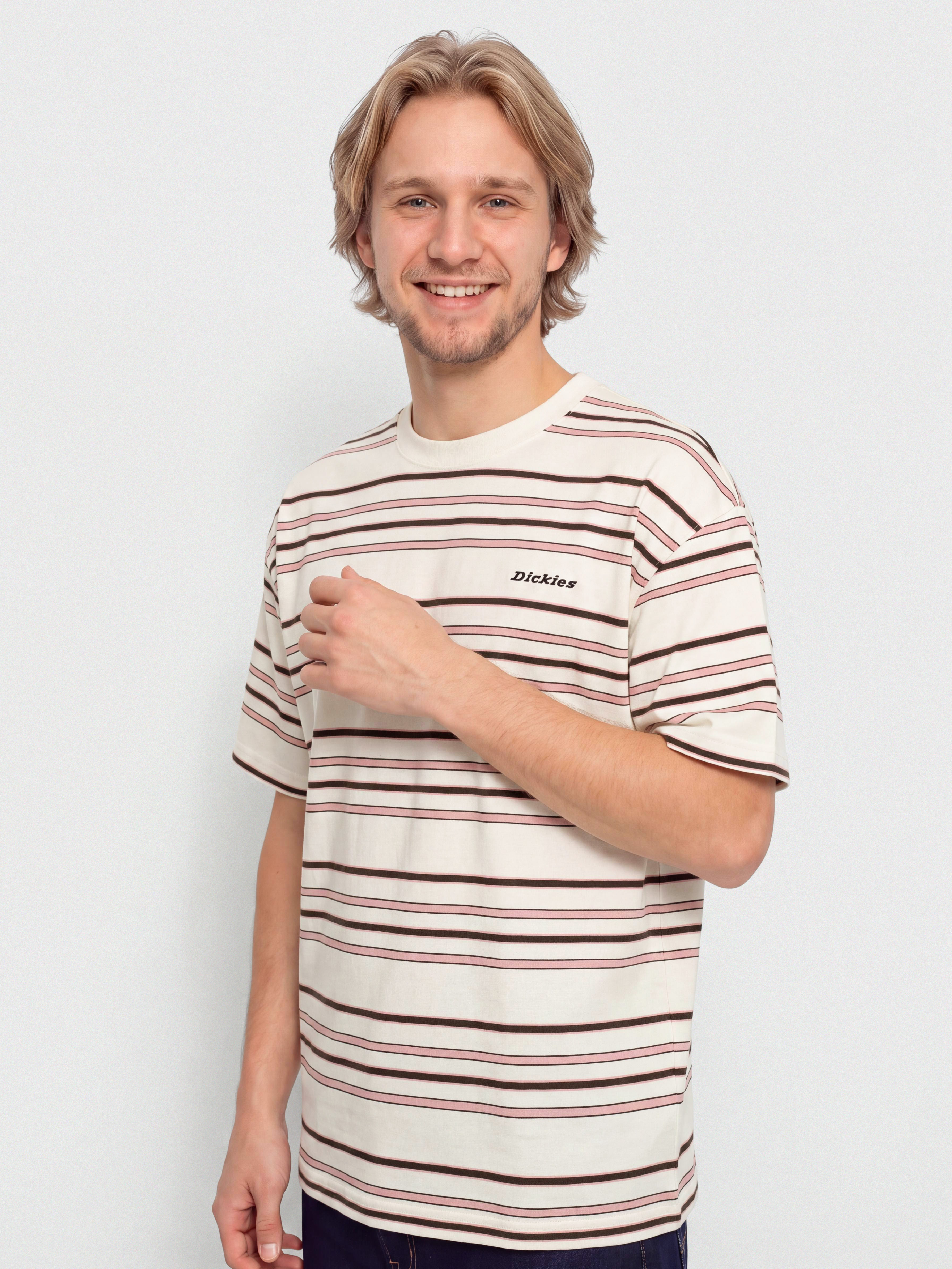 T-shirt Dickies East Liberty Stripe (egret)