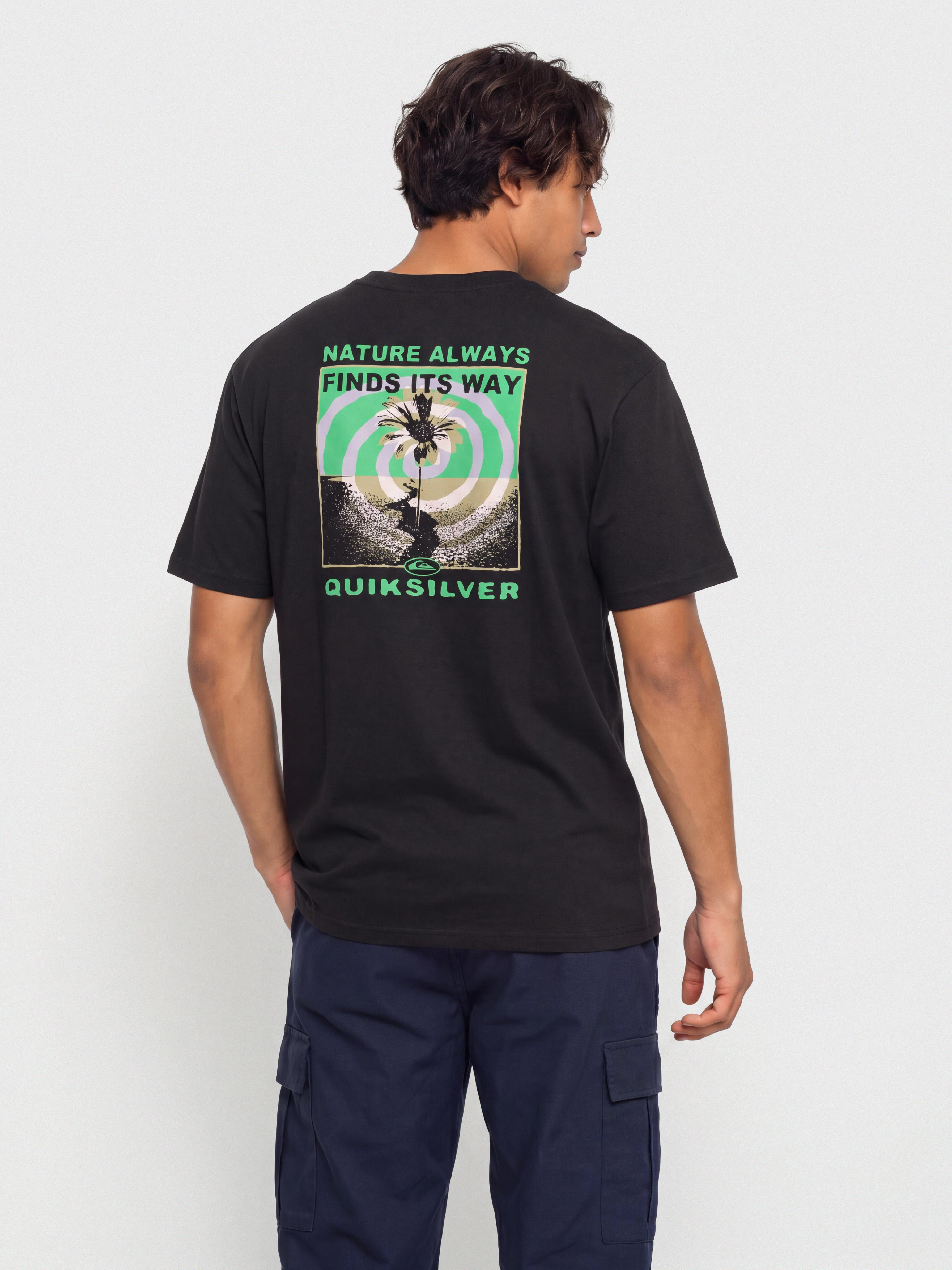 T-shirt Quiksilver Upside Down (black)