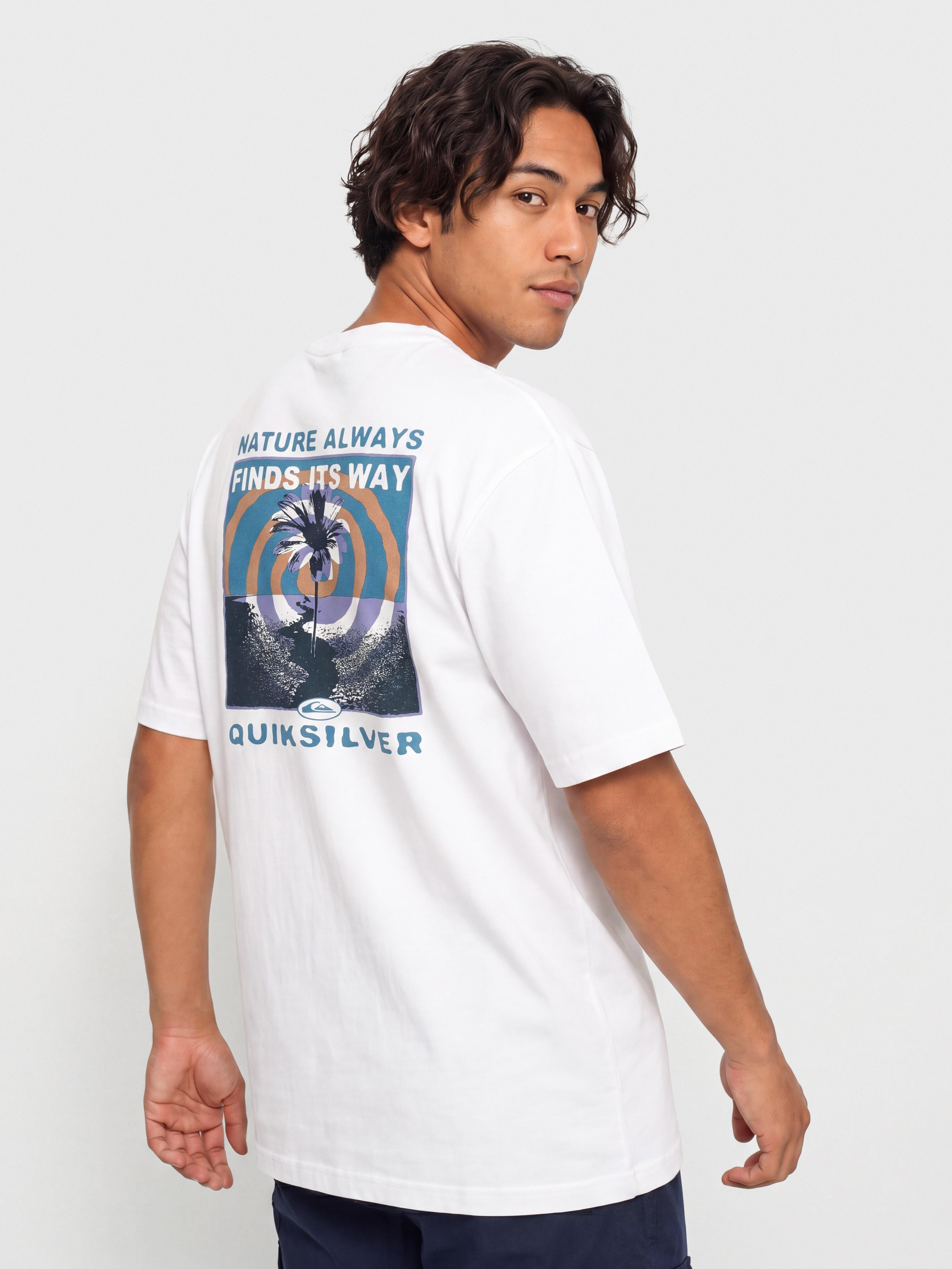 T-shirt Quiksilver Upside Down (white)