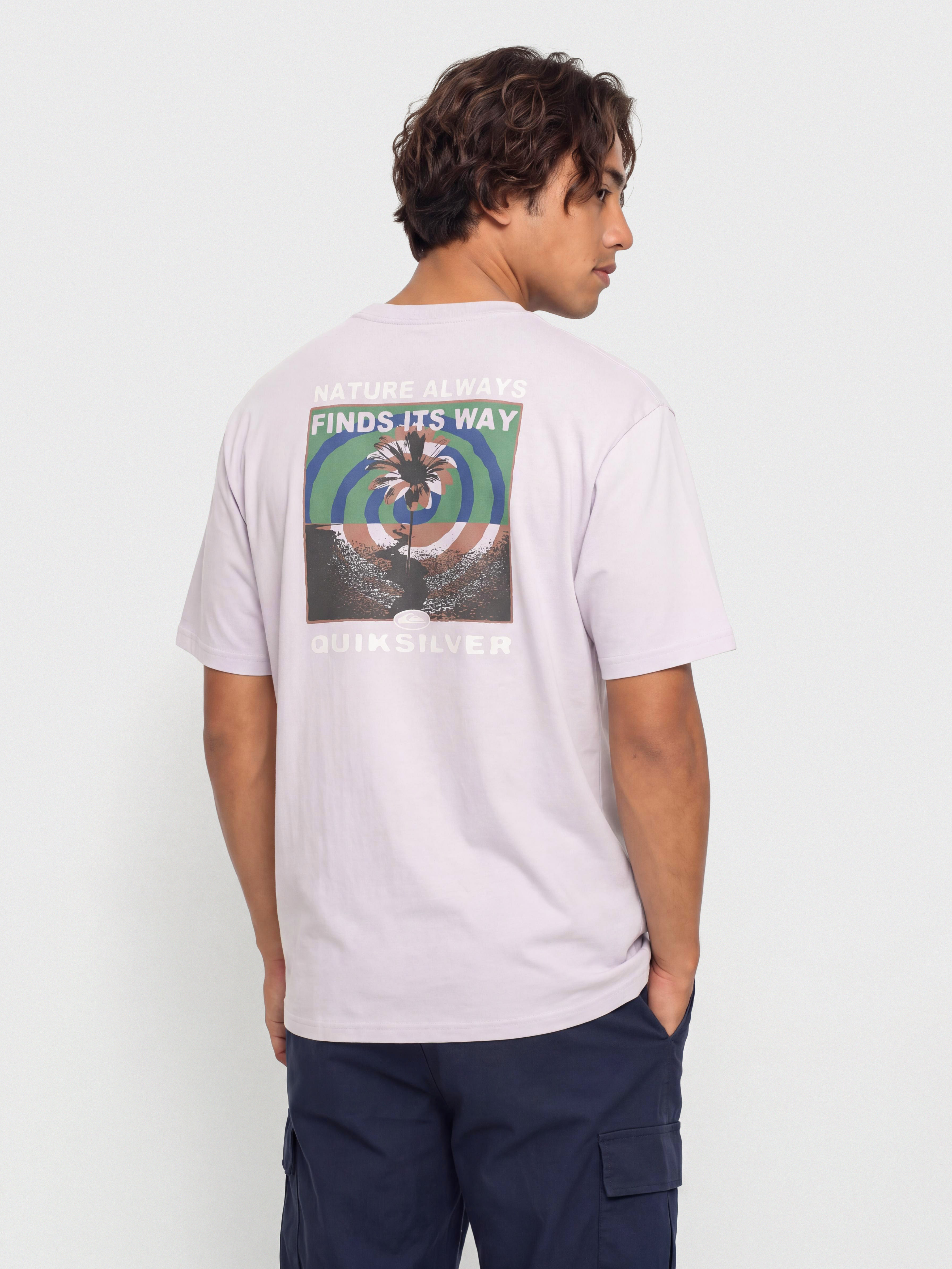 T-shirt Quiksilver Upside Down (orchid petal)