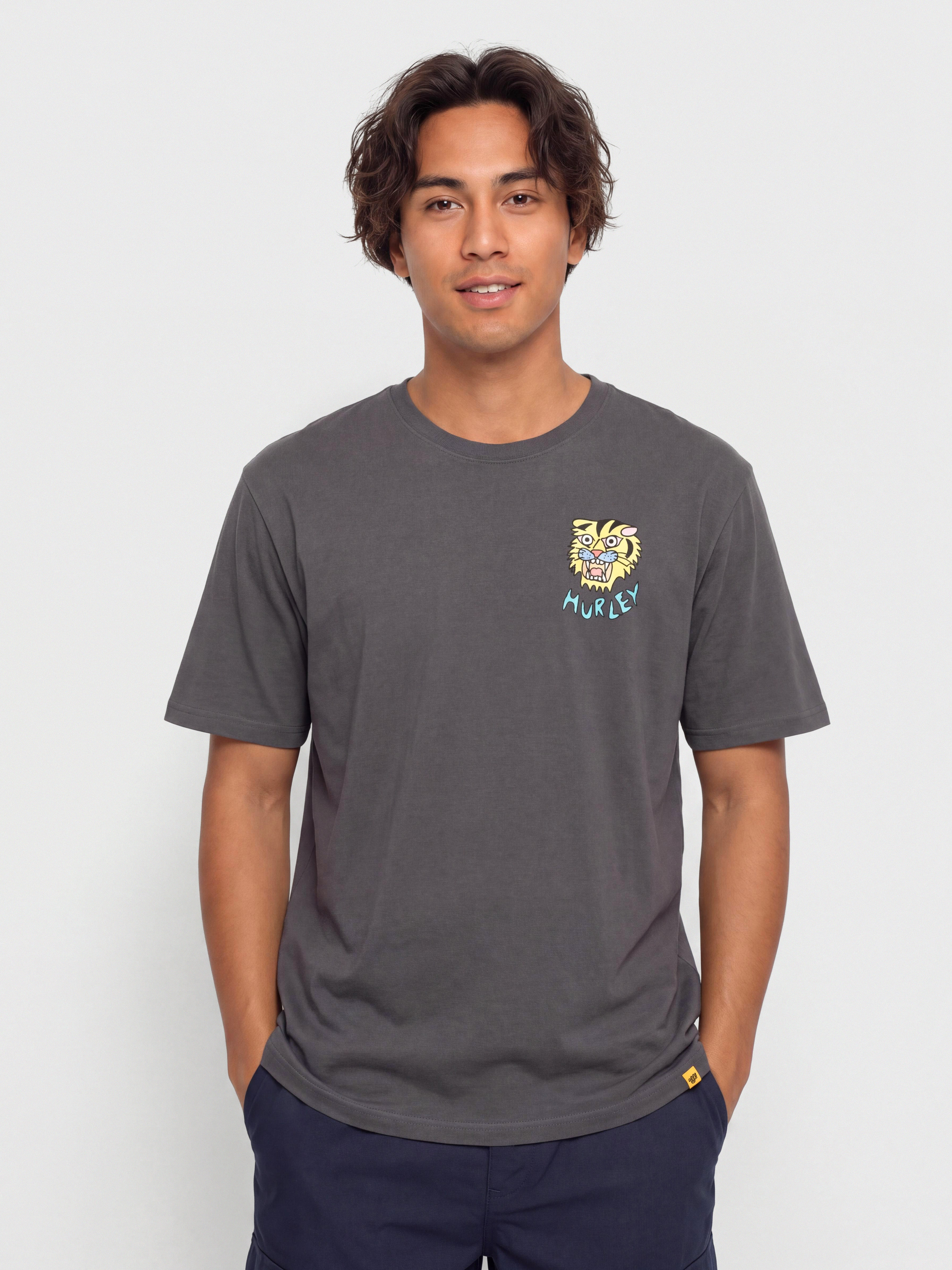 T-shirt Hurley Etam Tiger (dark stone grey)
