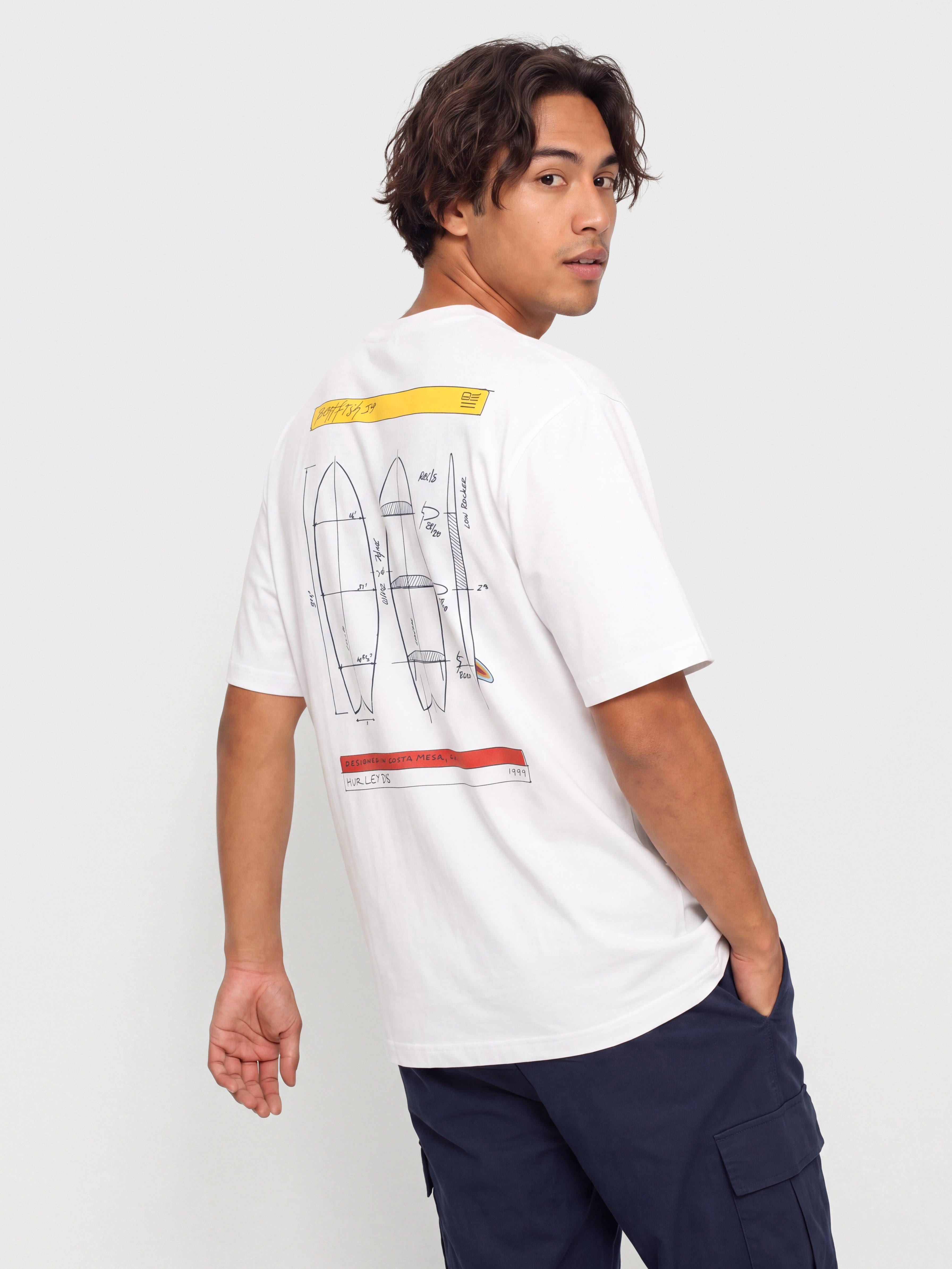 T-shirt Hurley Kraft Sketch (white)