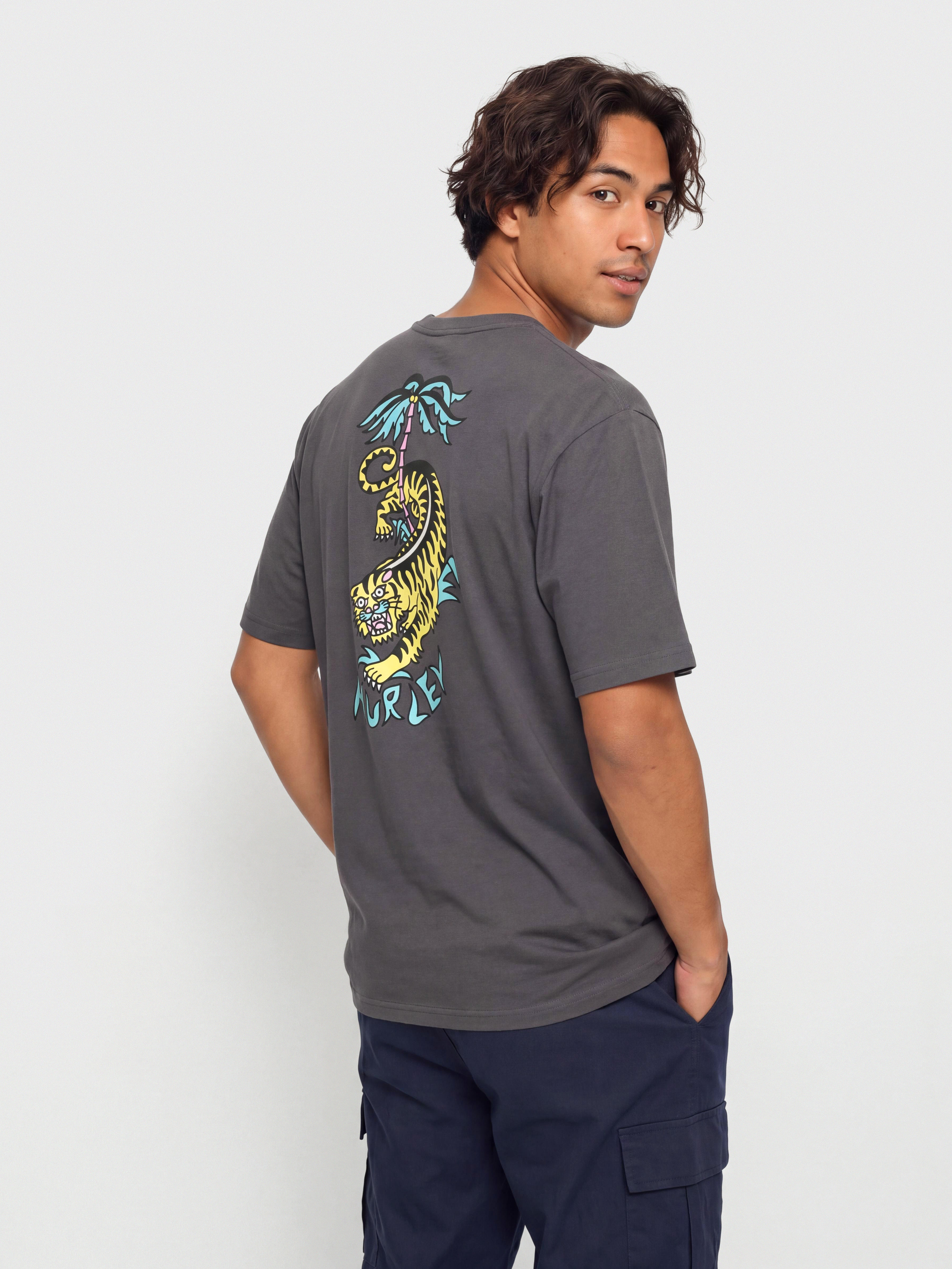 T-shirt Hurley Etam Tiger (dark stone grey)