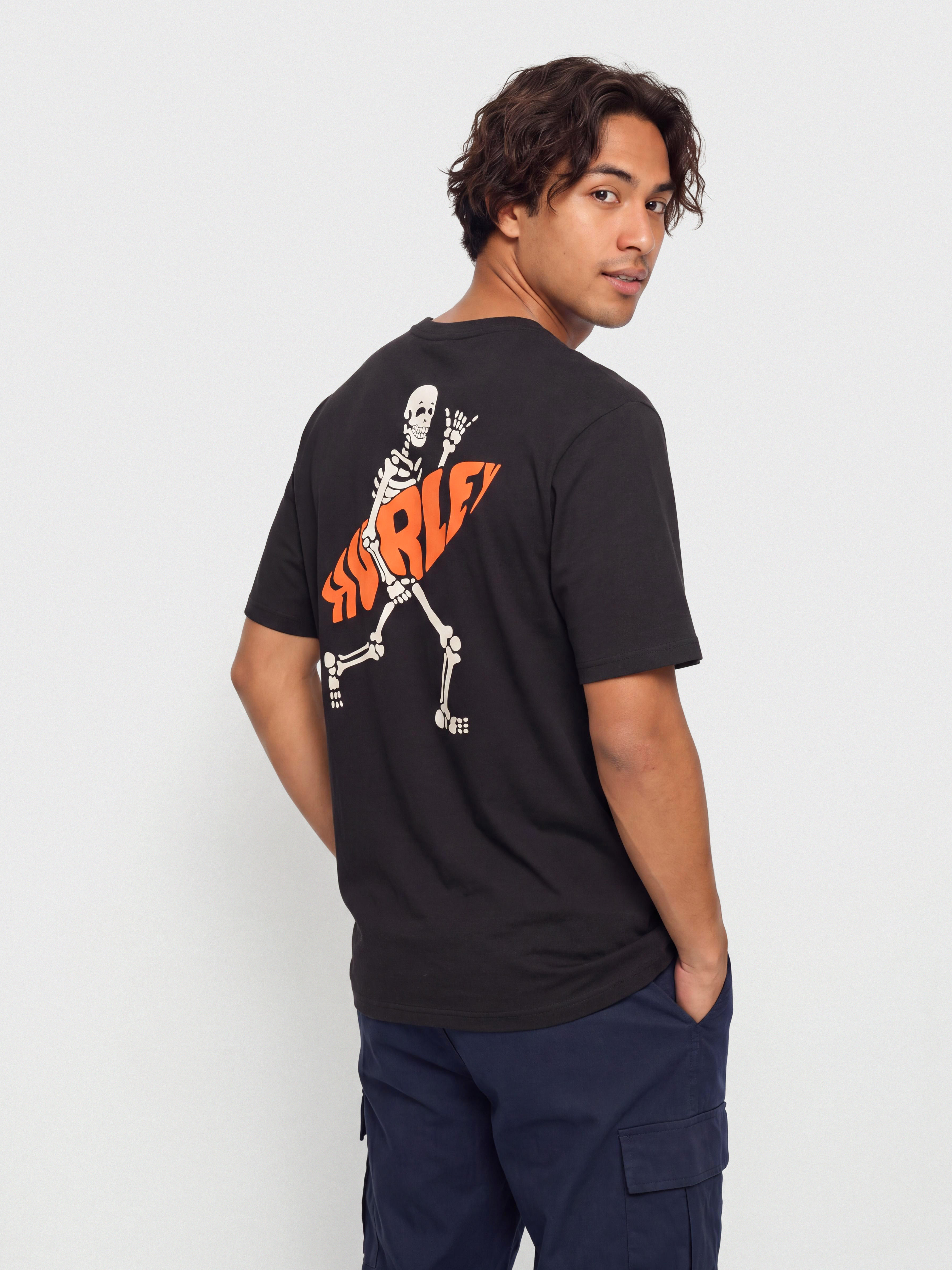 T-shirt Hurley Flamingue (black)