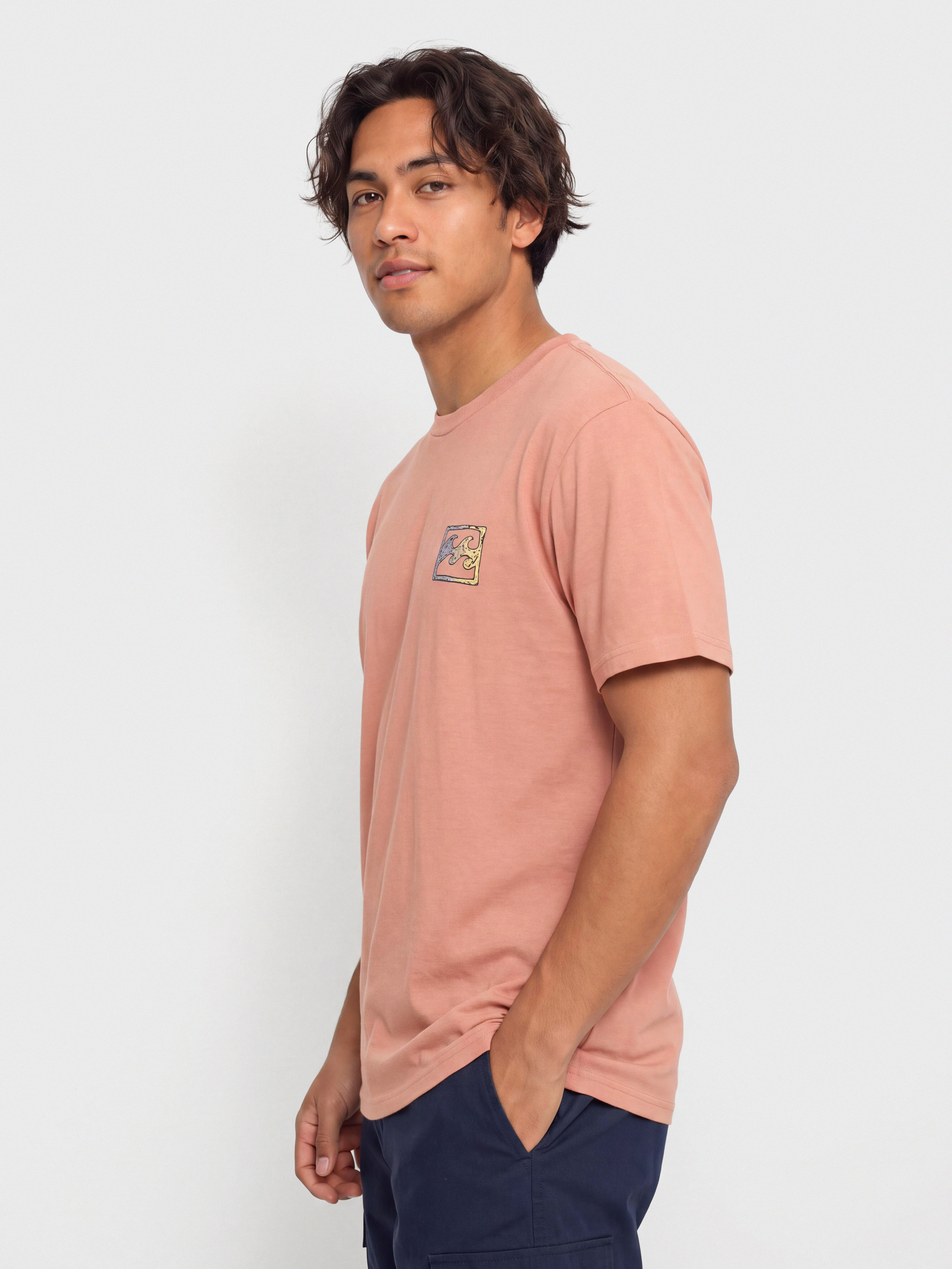 T-shirt Billabong Crayon Wave (dusty rose)