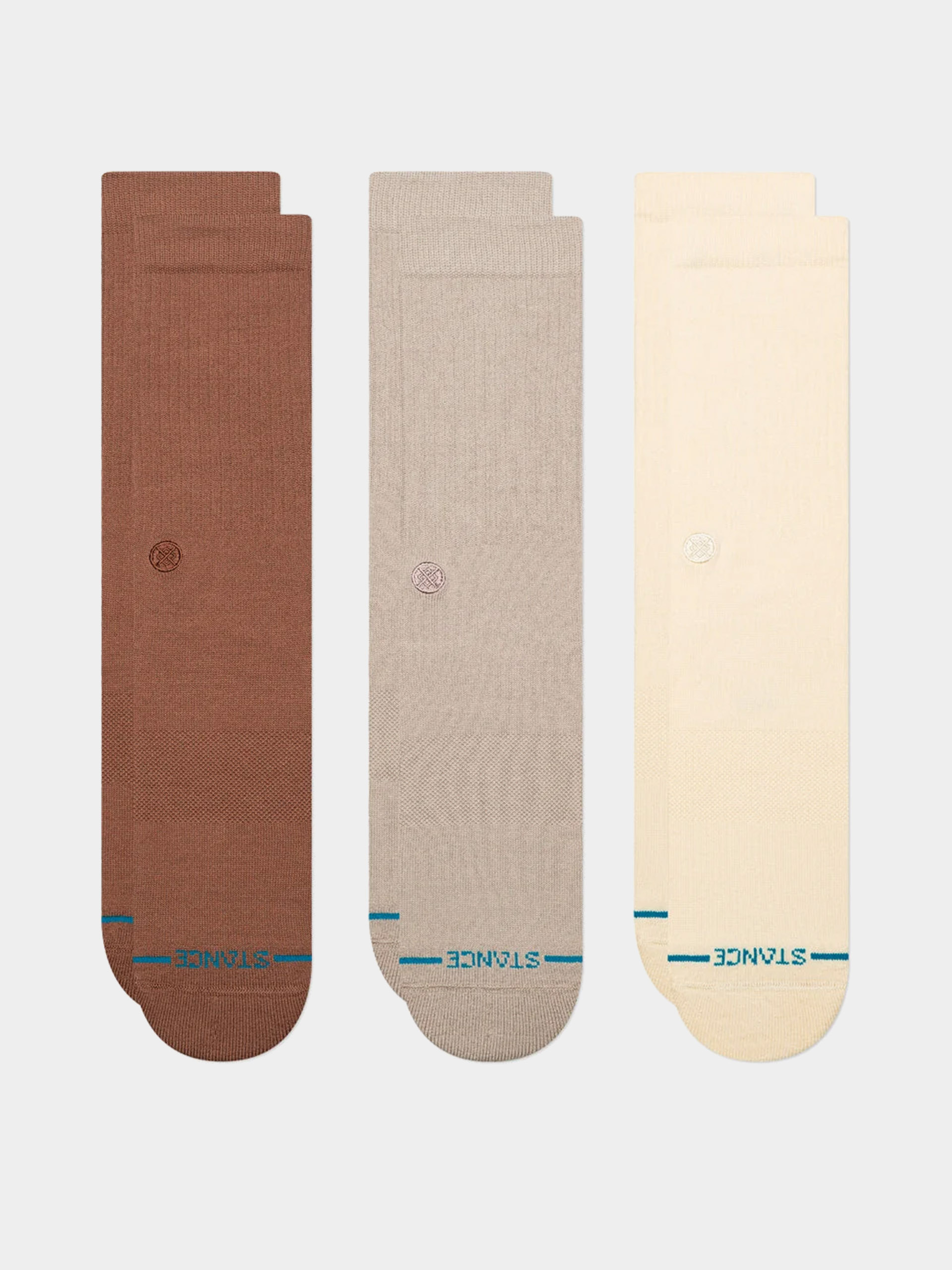 Skarpetki Stance Icon 3 Pack (brown)