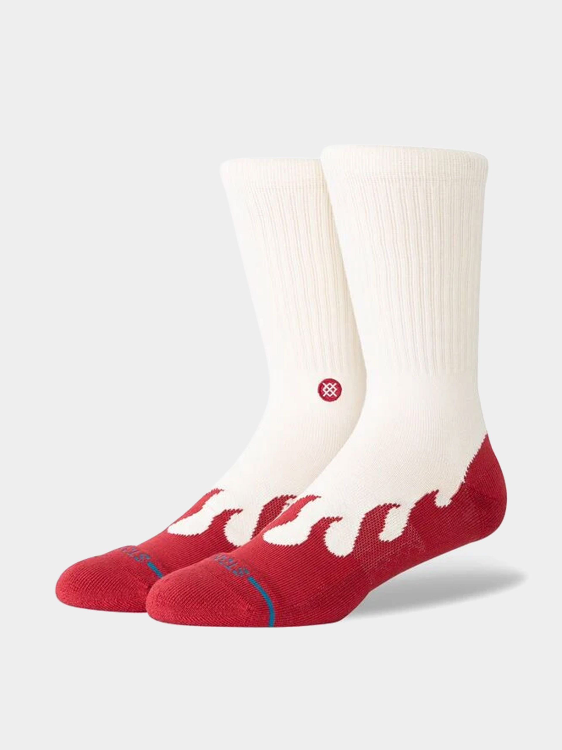 Skarpetki Stance Heating Up Crew (red)
