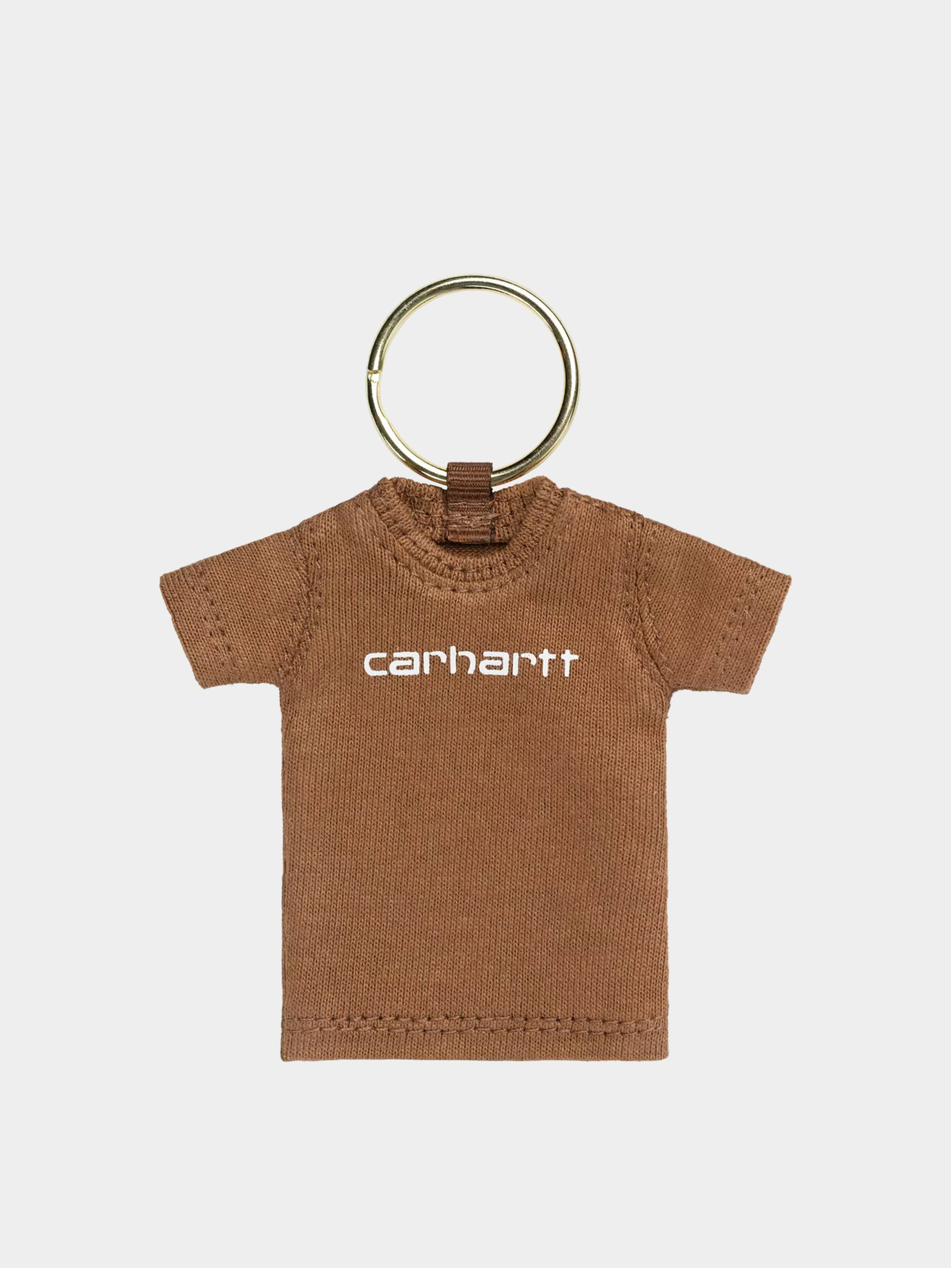 Breloczek Carhartt WIP Mini Script Keychain (hamilton brown)