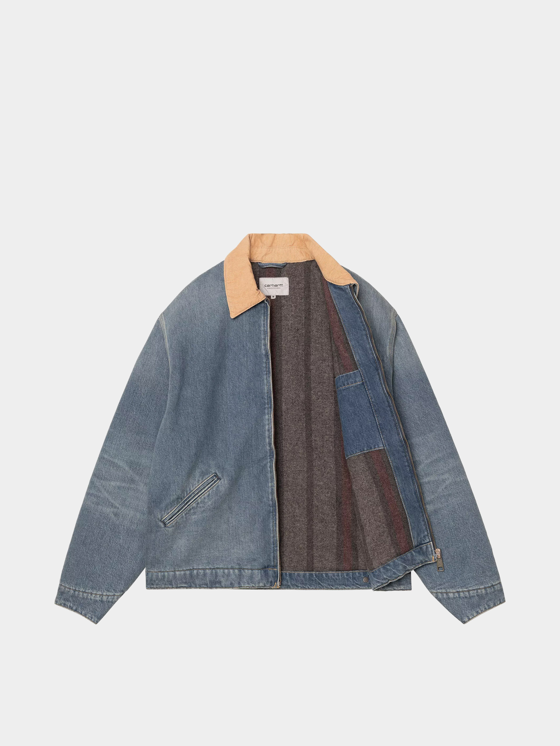 Kurtka Carhartt WIP OG Detroit (blue/dusty h brown/old used wash)
