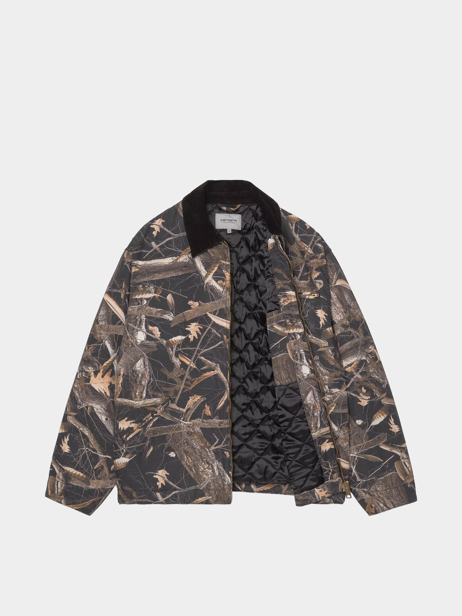 Kurtka Carhartt WIP OG Detroit (camo feather tree black/black/heavy stone wash)