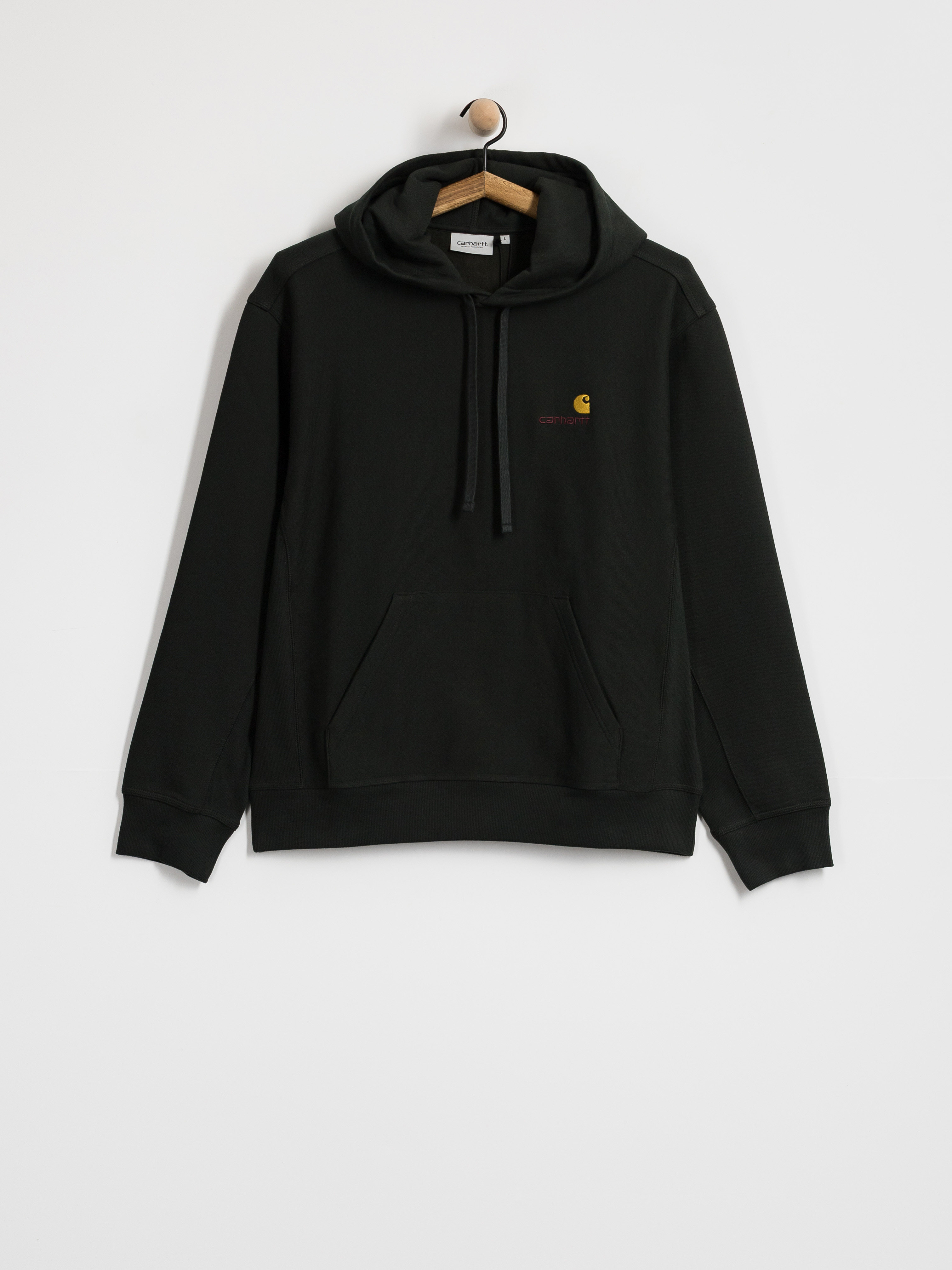 Bluza z kapturem Carhartt WIP American Script HD (raven)