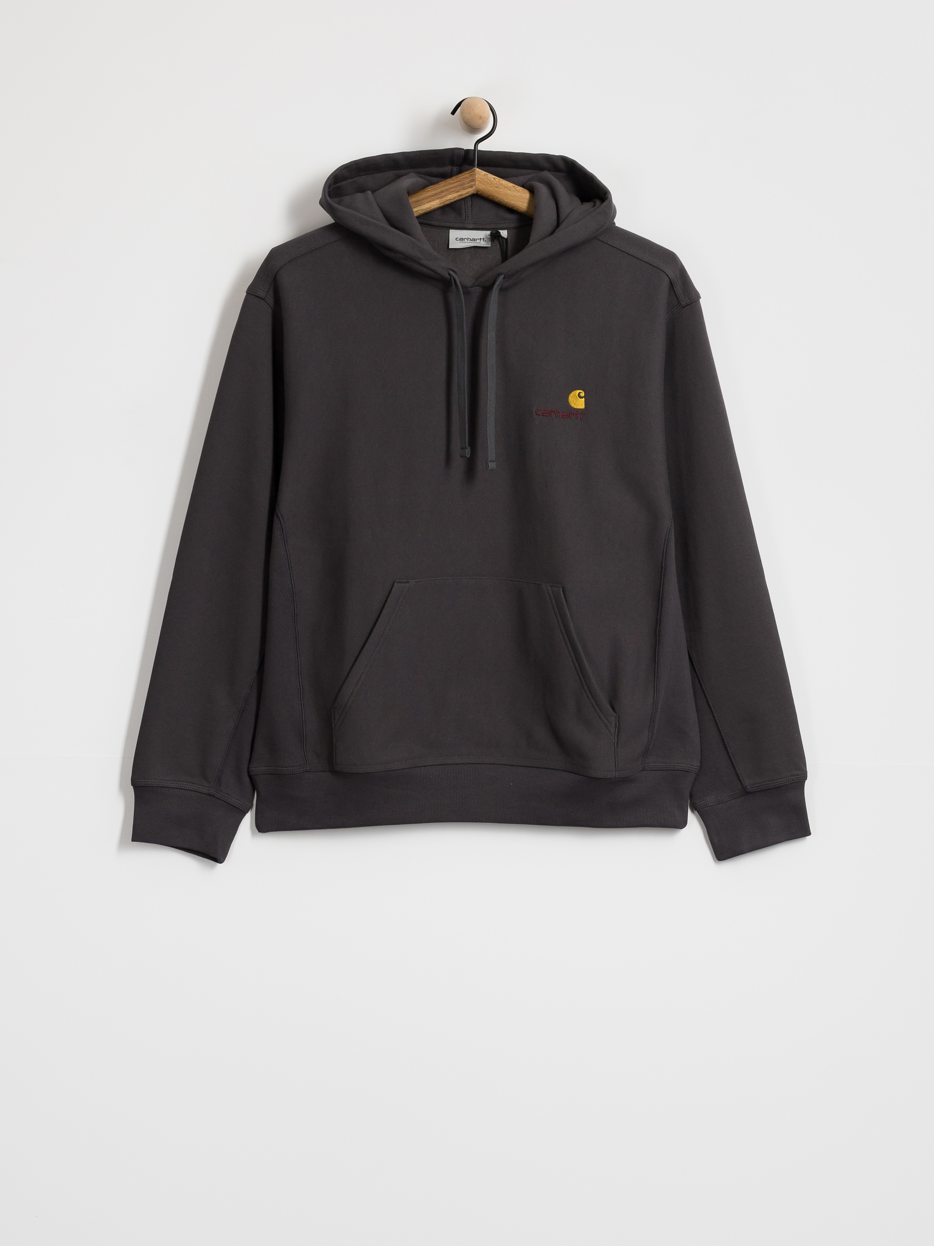 Bluza z kapturem Carhartt WIP American Script HD (graphite)