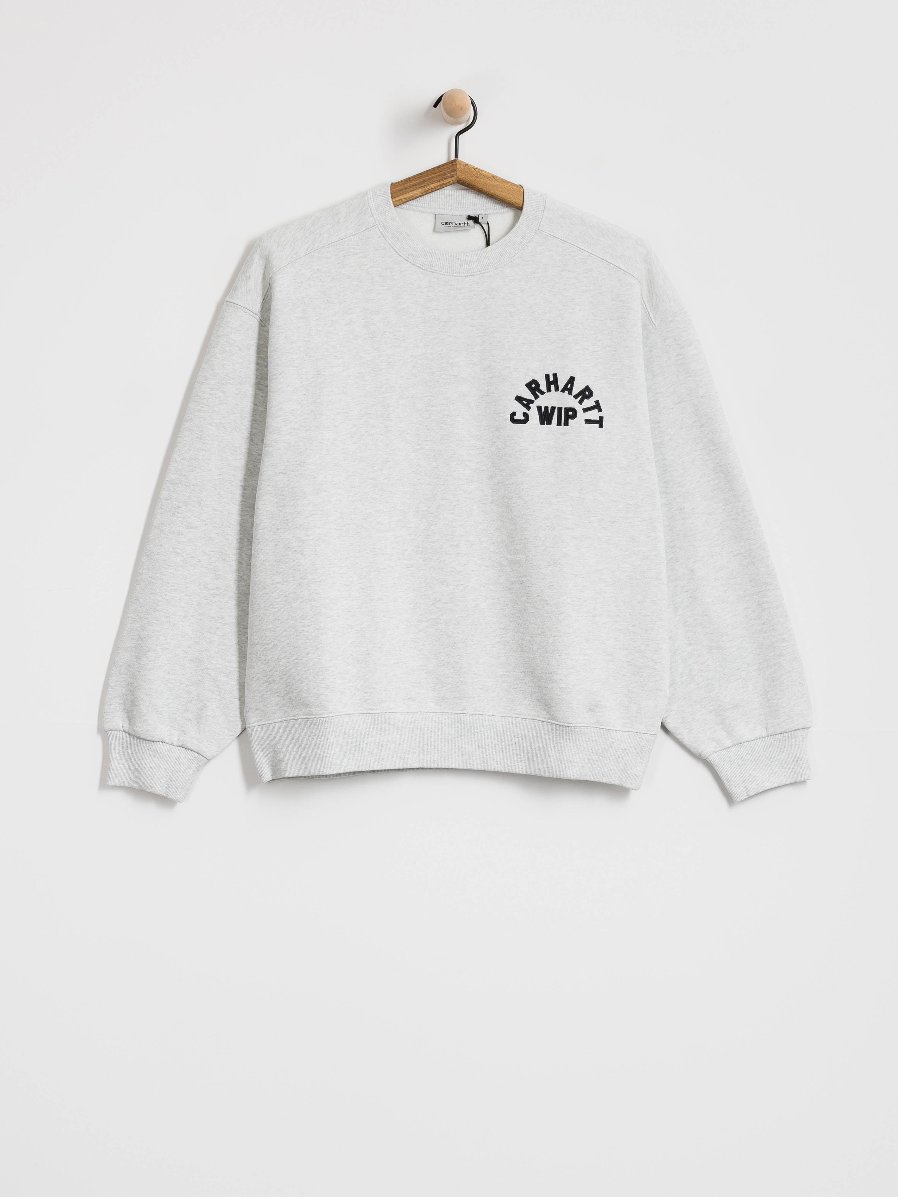 Bluza Carhartt WIP Arch Script (ash heather/dark navy/stone washed)