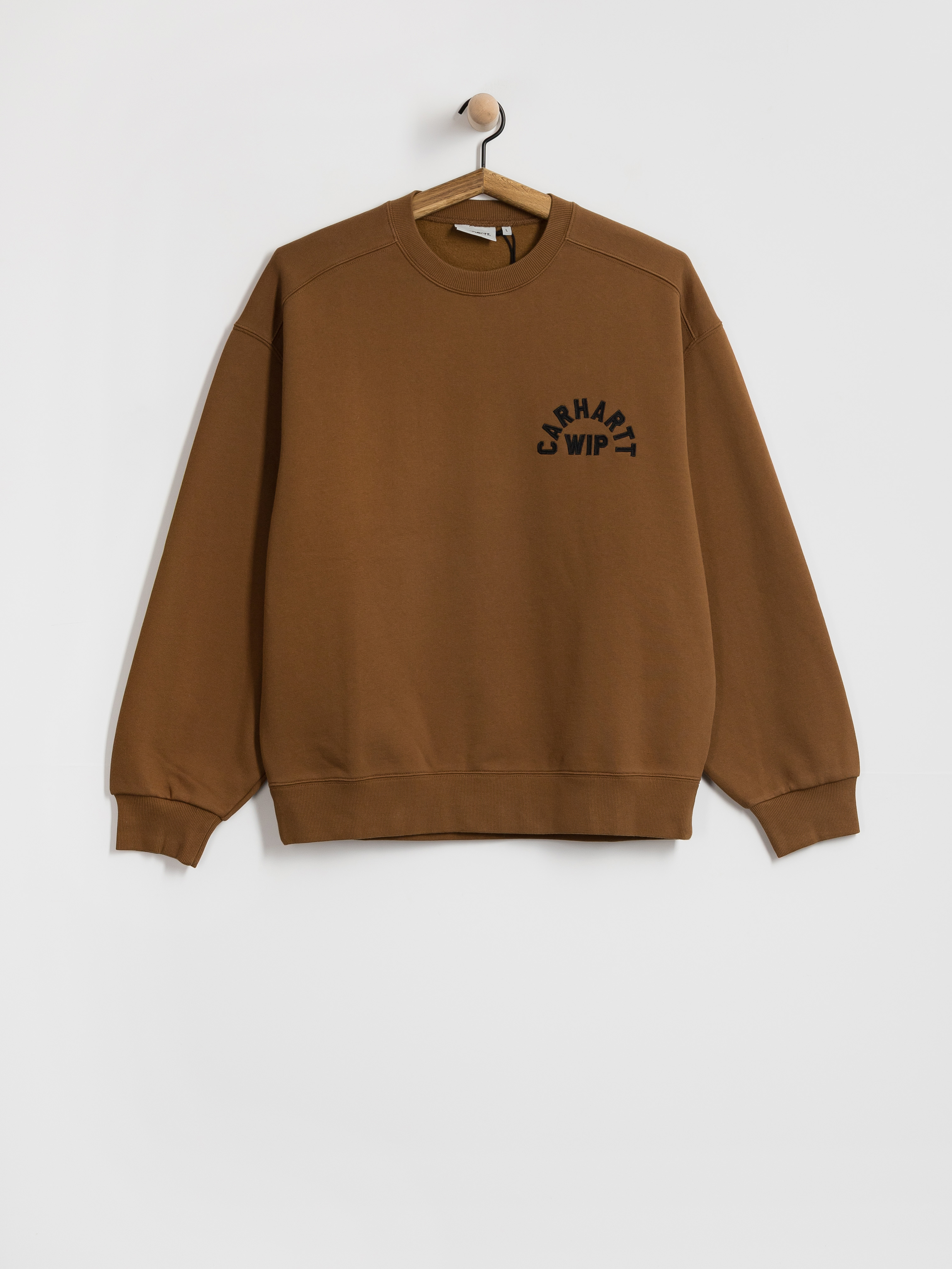 Bluza Carhartt WIP Arch Script (wip h brown/black/stone washed)