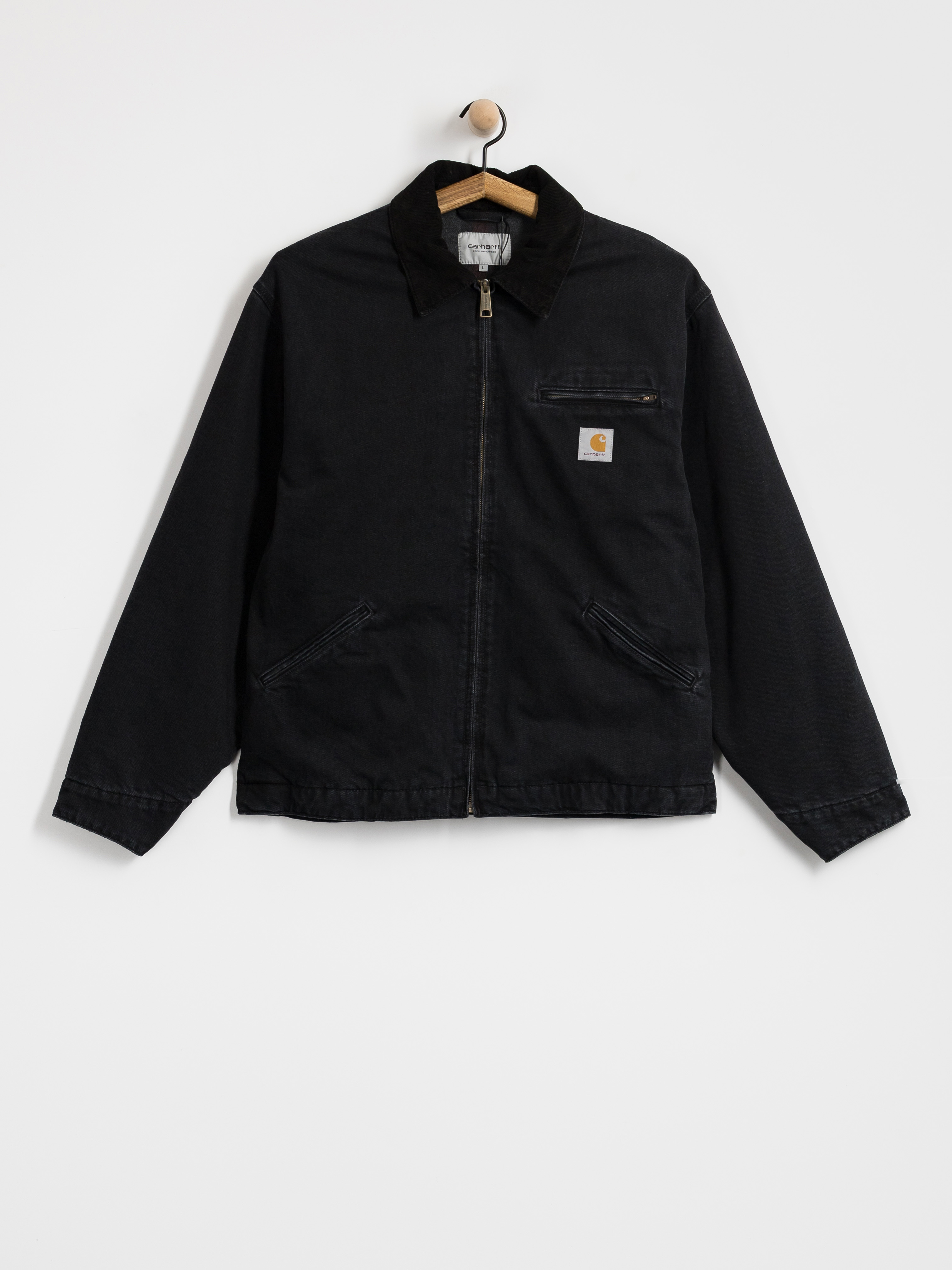 Kurtka Carhartt WIP OG Detroit (black/black/stone washed)