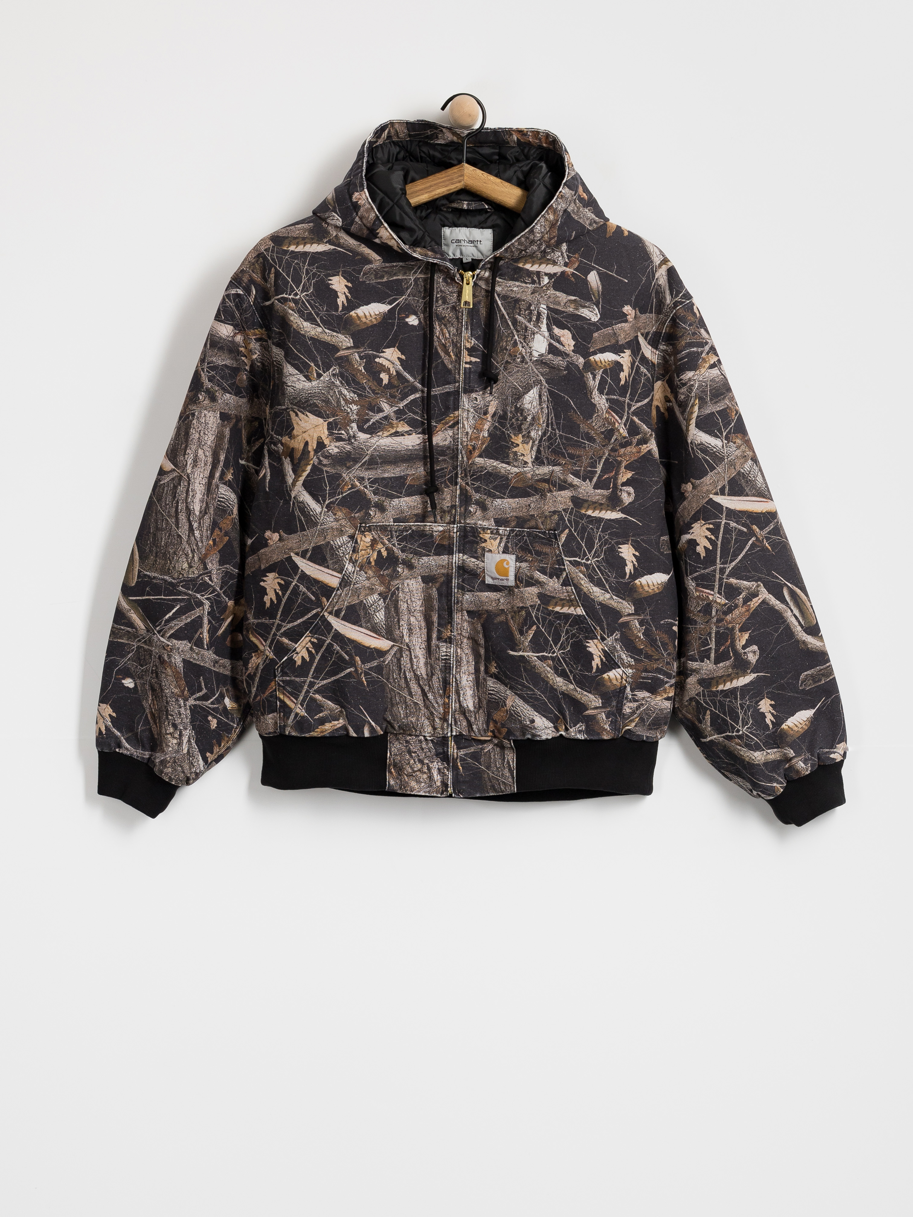Kurtka Carhartt WIP OG Active (camo feather tree black/heavy stone wash)