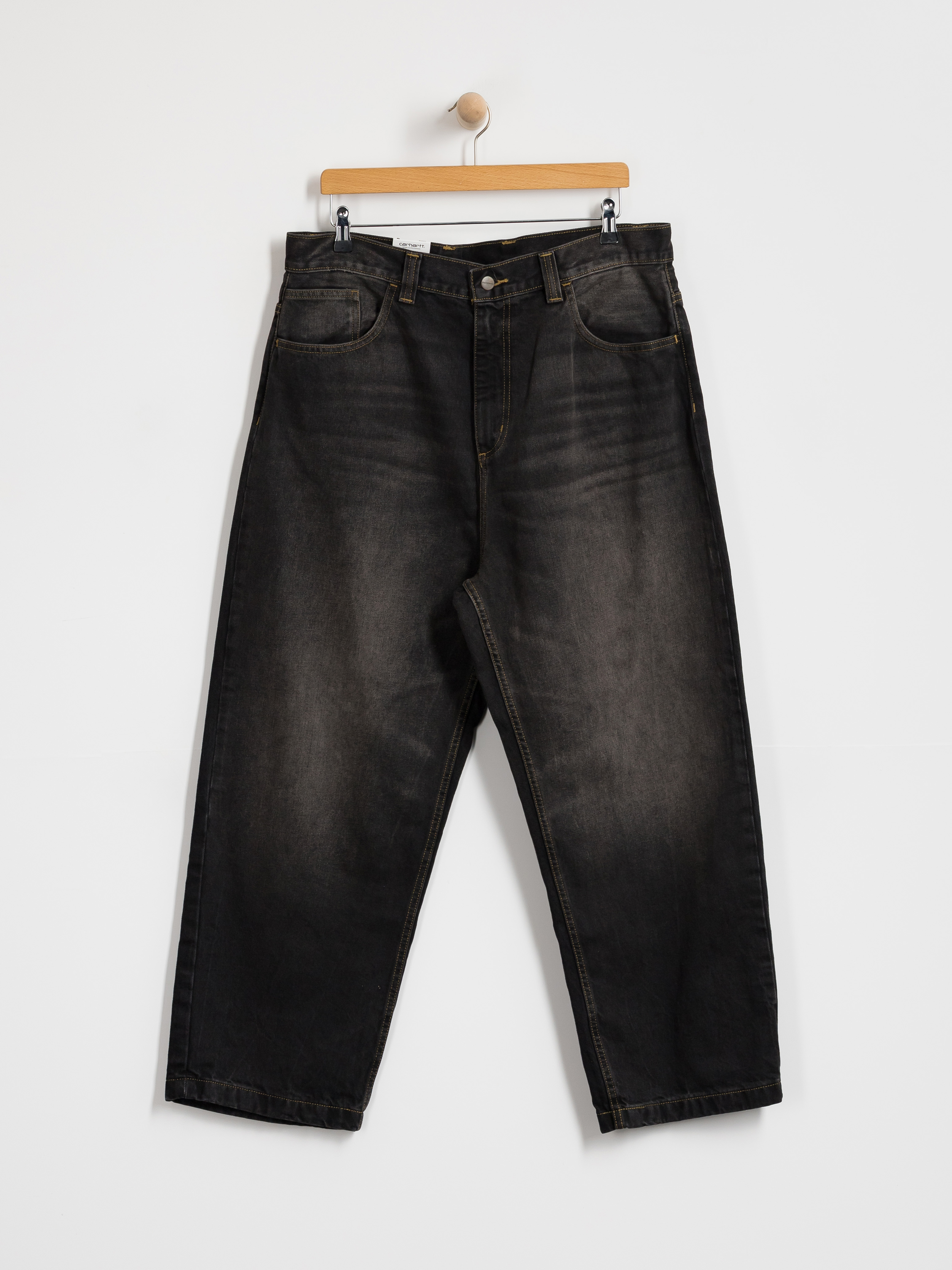 Spodnie Carhartt WIP Brandon (black/tobacco used wash)